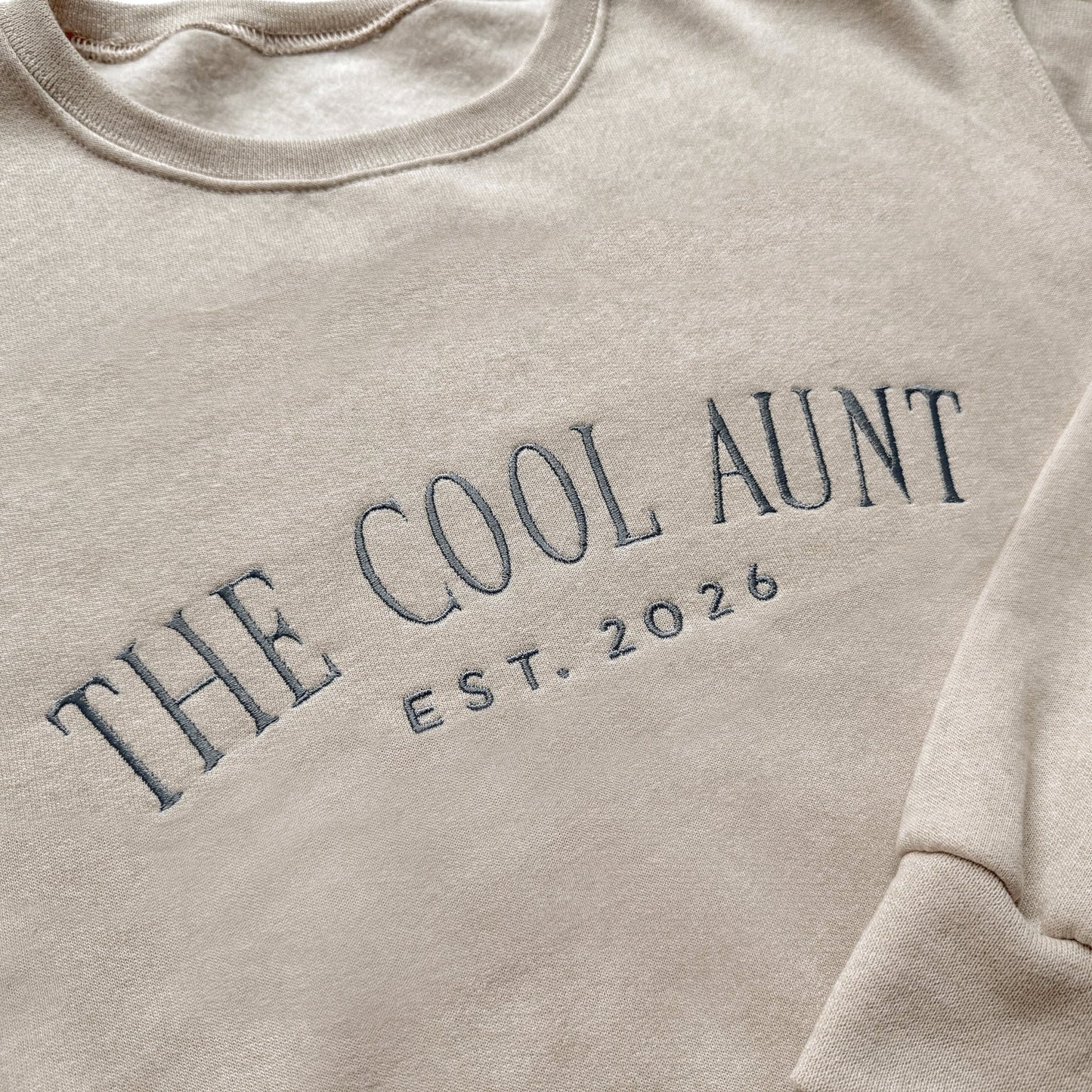 Custom Embroidered Cool Aunt Sweatshirt