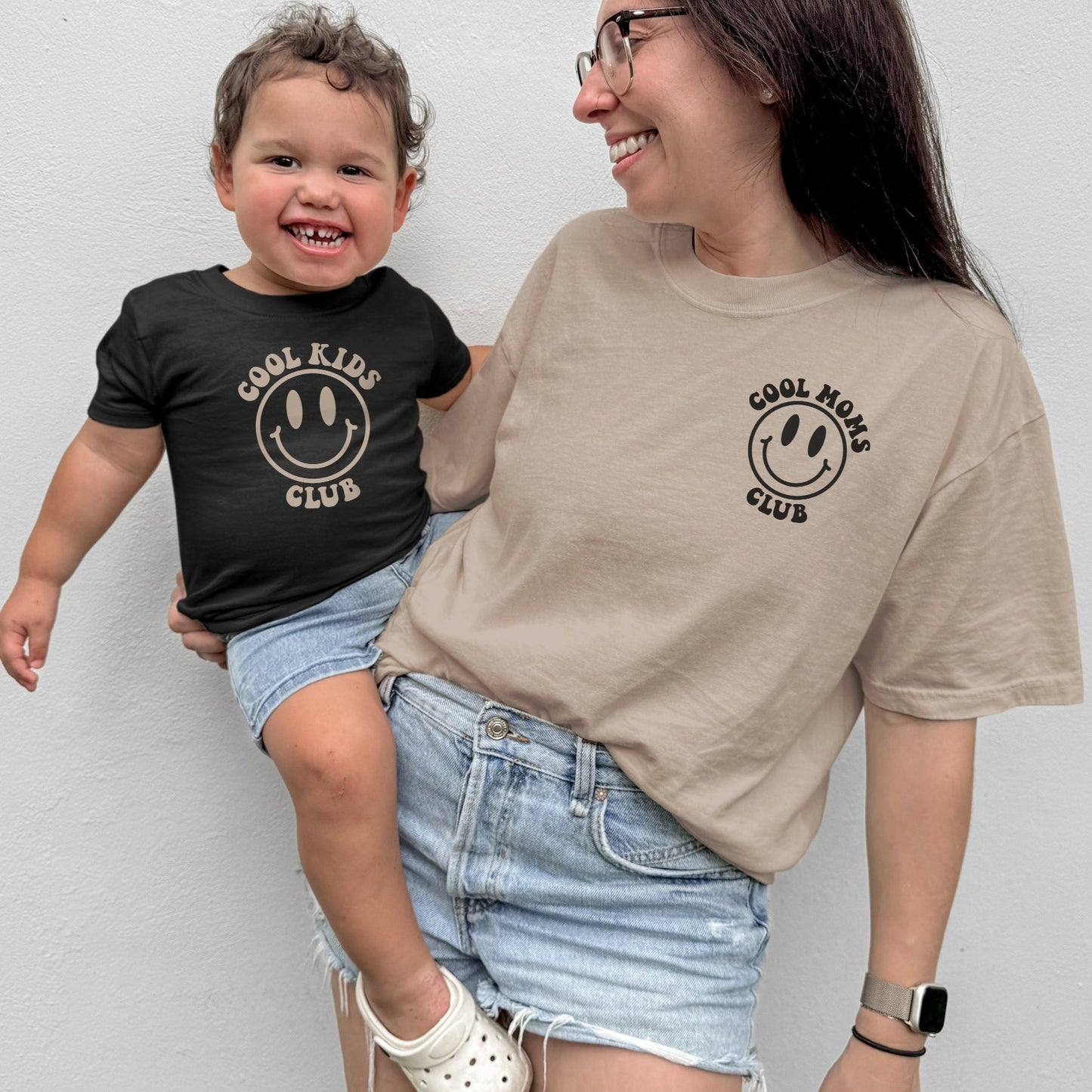 Cool Moms Club, Cool Kids Club & Cool Dads Club Matching Shirts