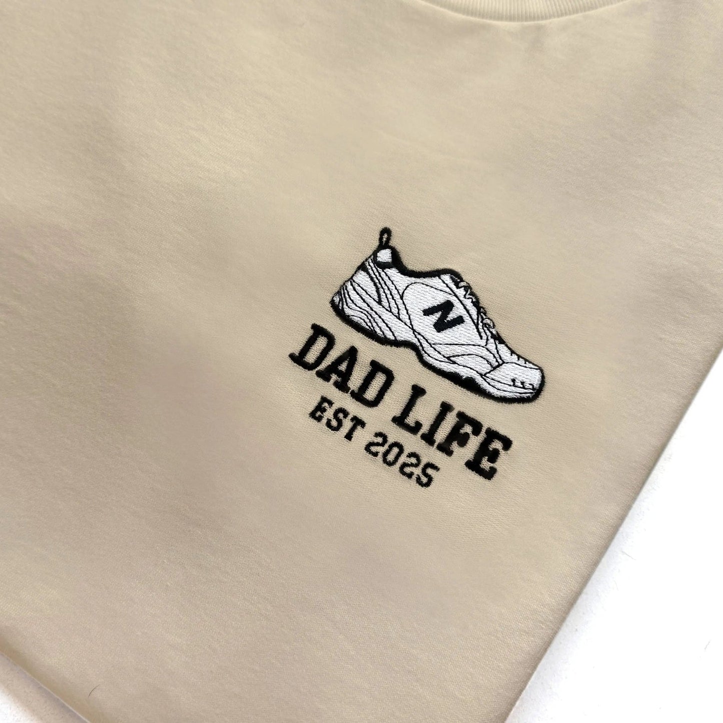 Dad Life Sweatshirt with Embroidered Dad Sneaker