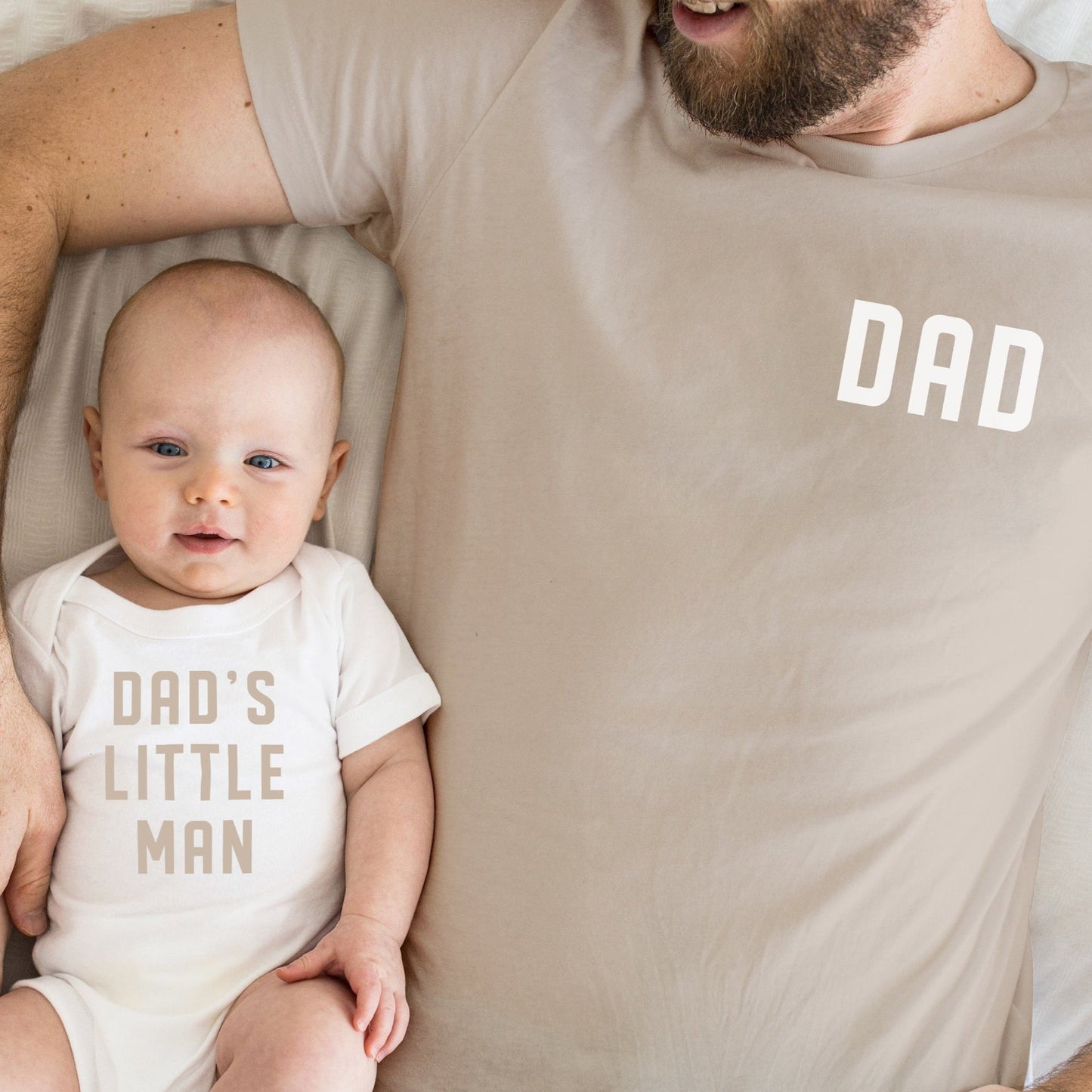 Dad and Dad's Little Man Matching Dad and Son Shirts