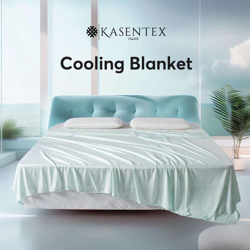 Kasentex Summer All Season Ultra Soft Silky Cooling Blanket, Hypoallergenic and Breathable