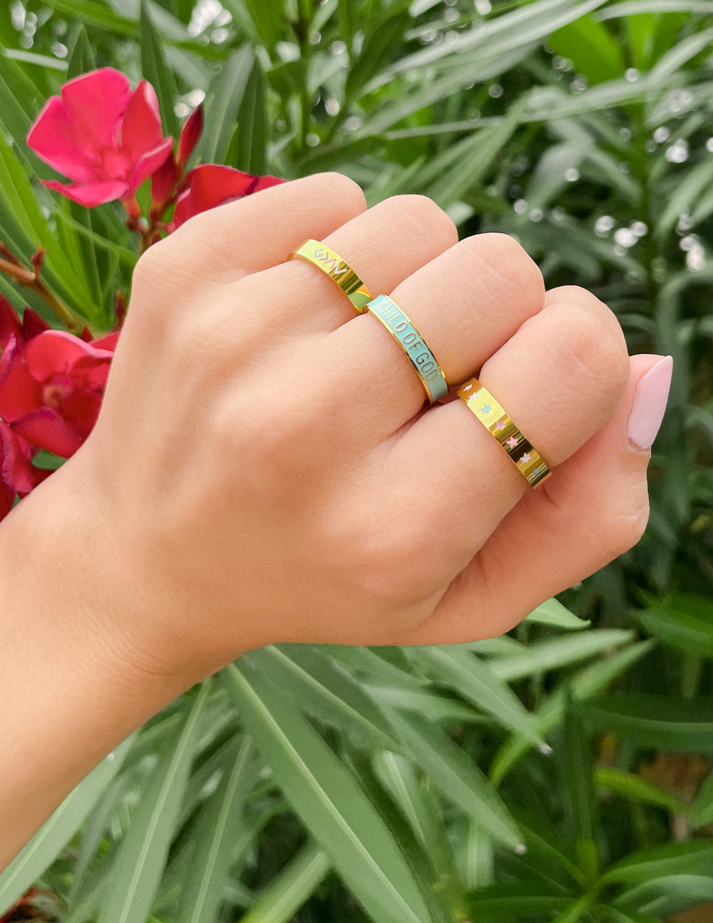 Anillo Gold Enamel con Altibajos