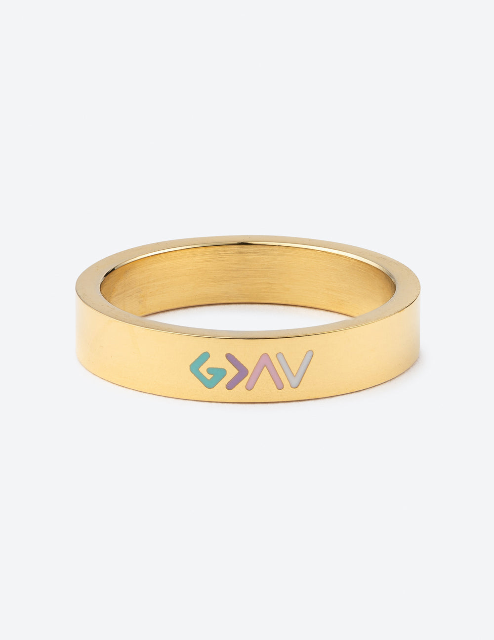 Anillo Gold Enamel con Altibajos
