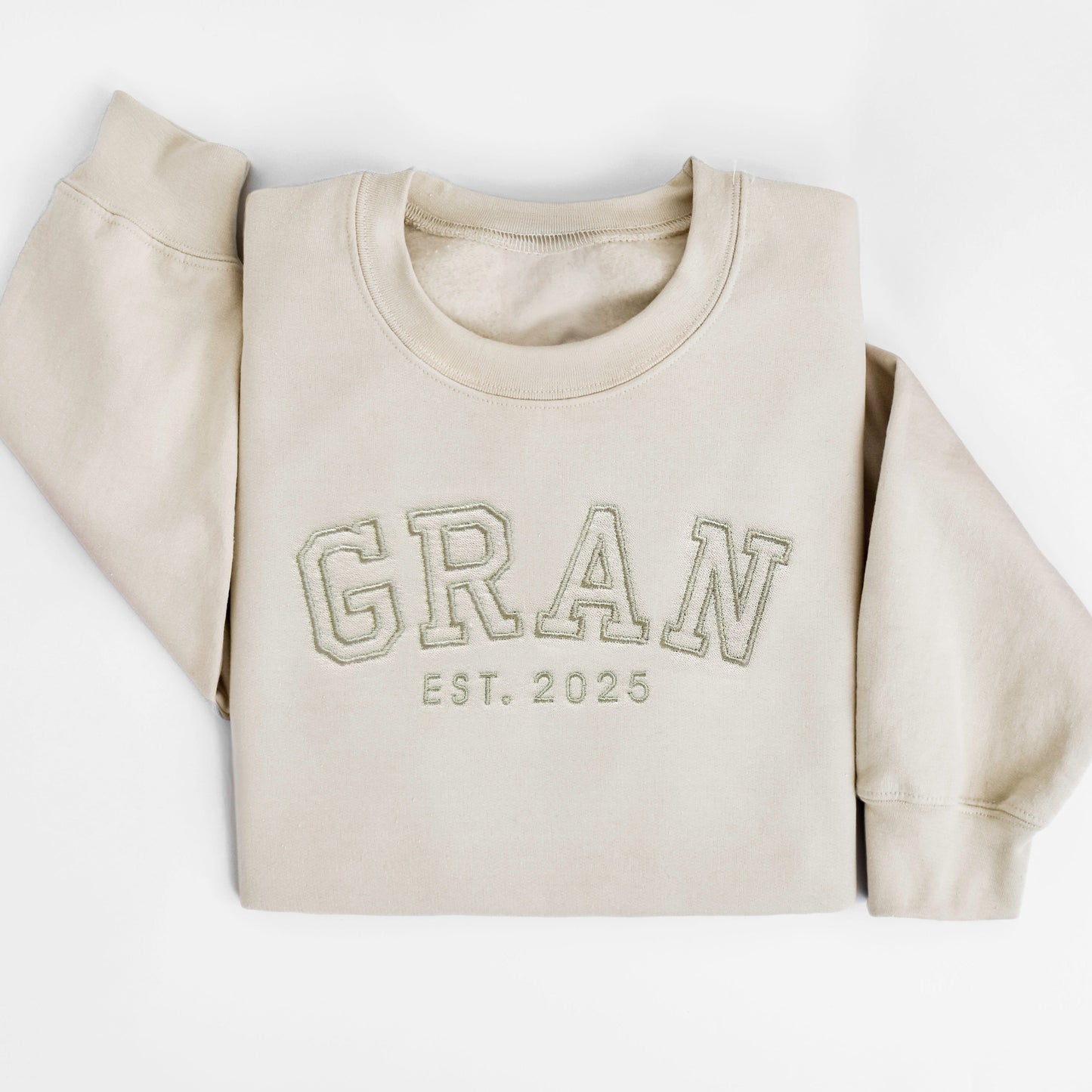 Personalized Embroidered Grandma Sweatshirt