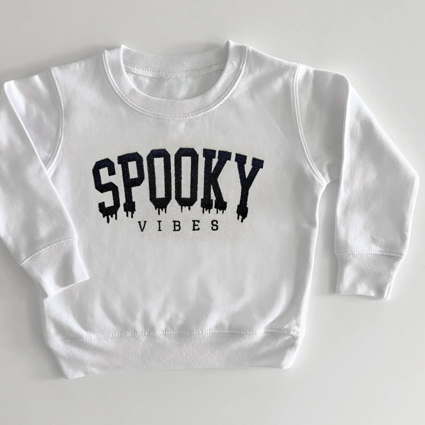 Spooky Vibes Embroidered Matching Sweatshirts for Halloween