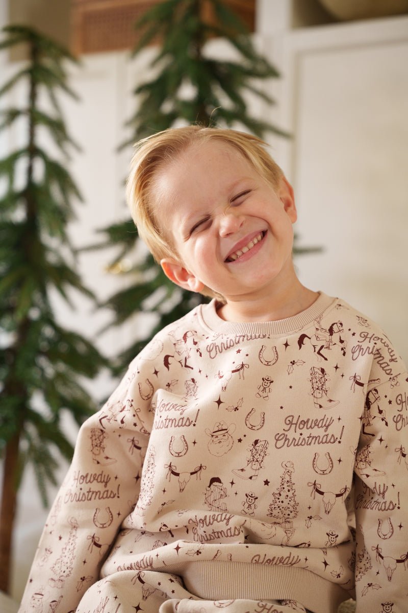 Howdy Christmas Sweat Set