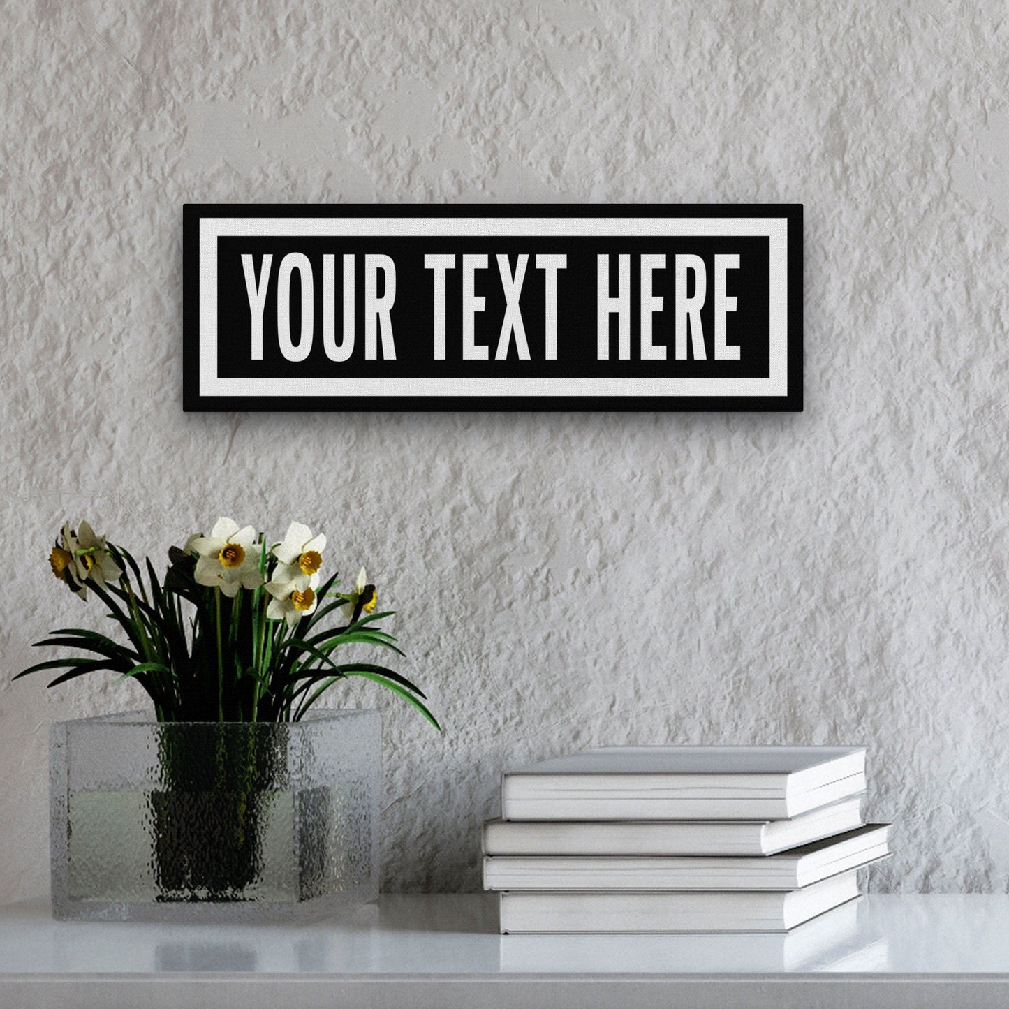Personalized One Way Wall Hanging | Clean & Distressed Metal Look