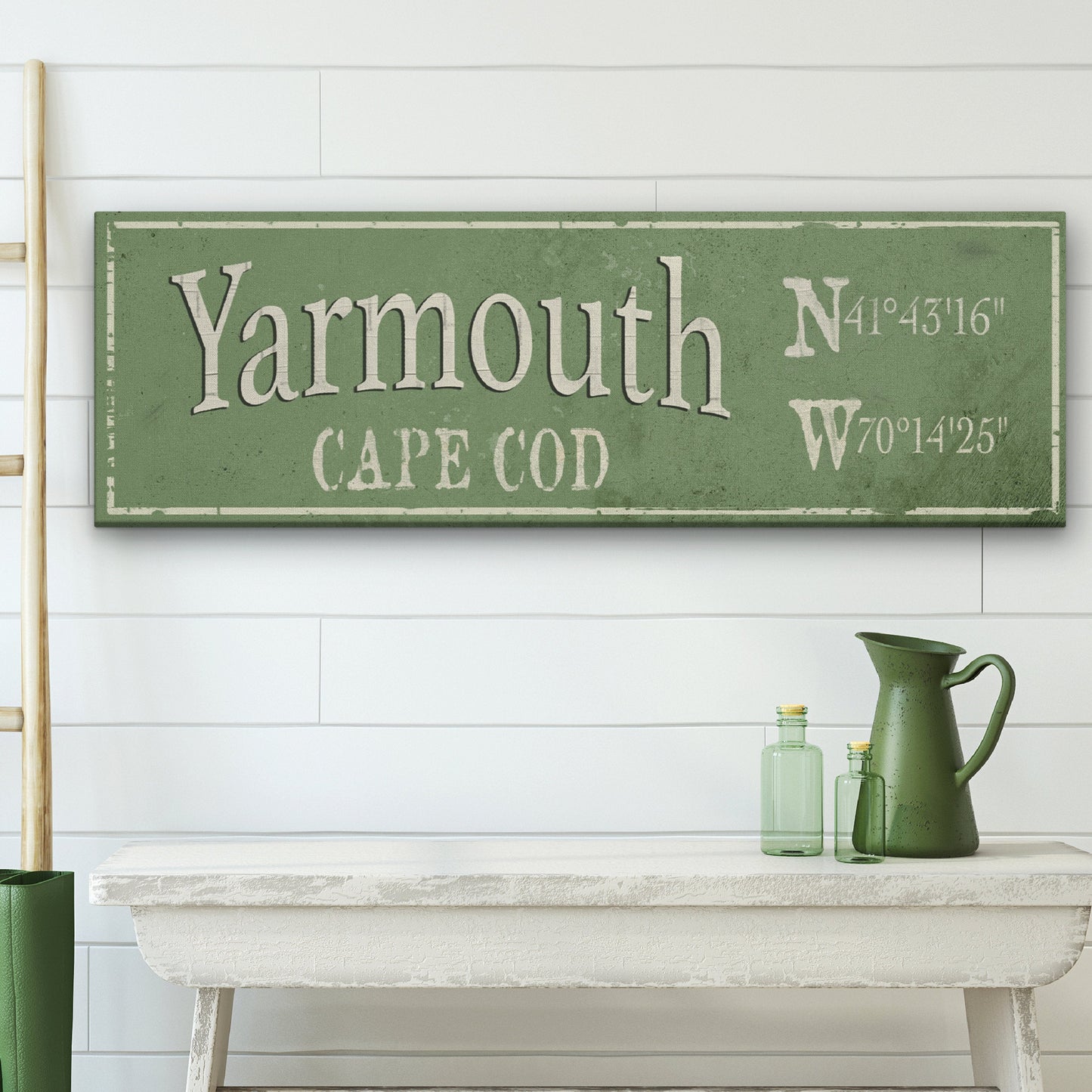 Rustic City Canvas Sign