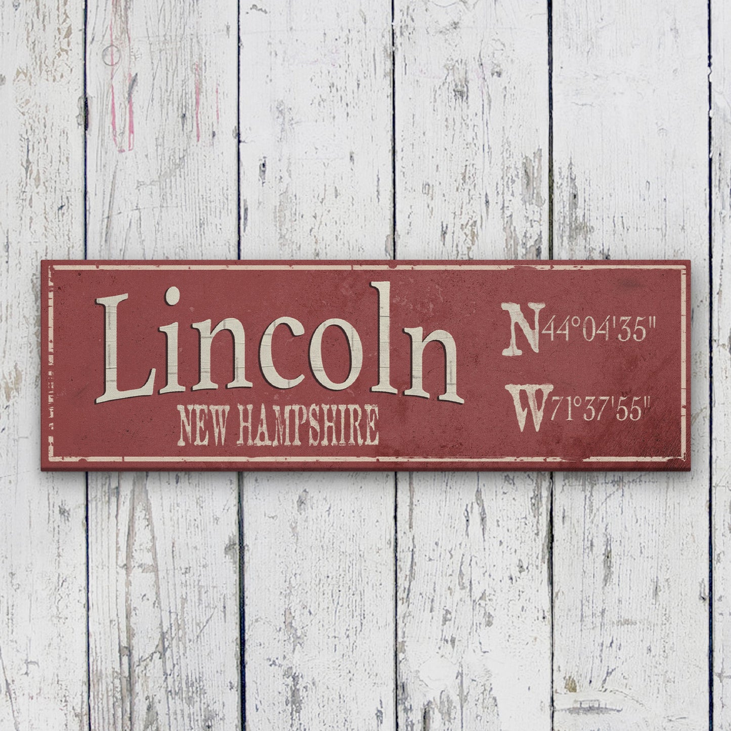 Rustic City Canvas Sign