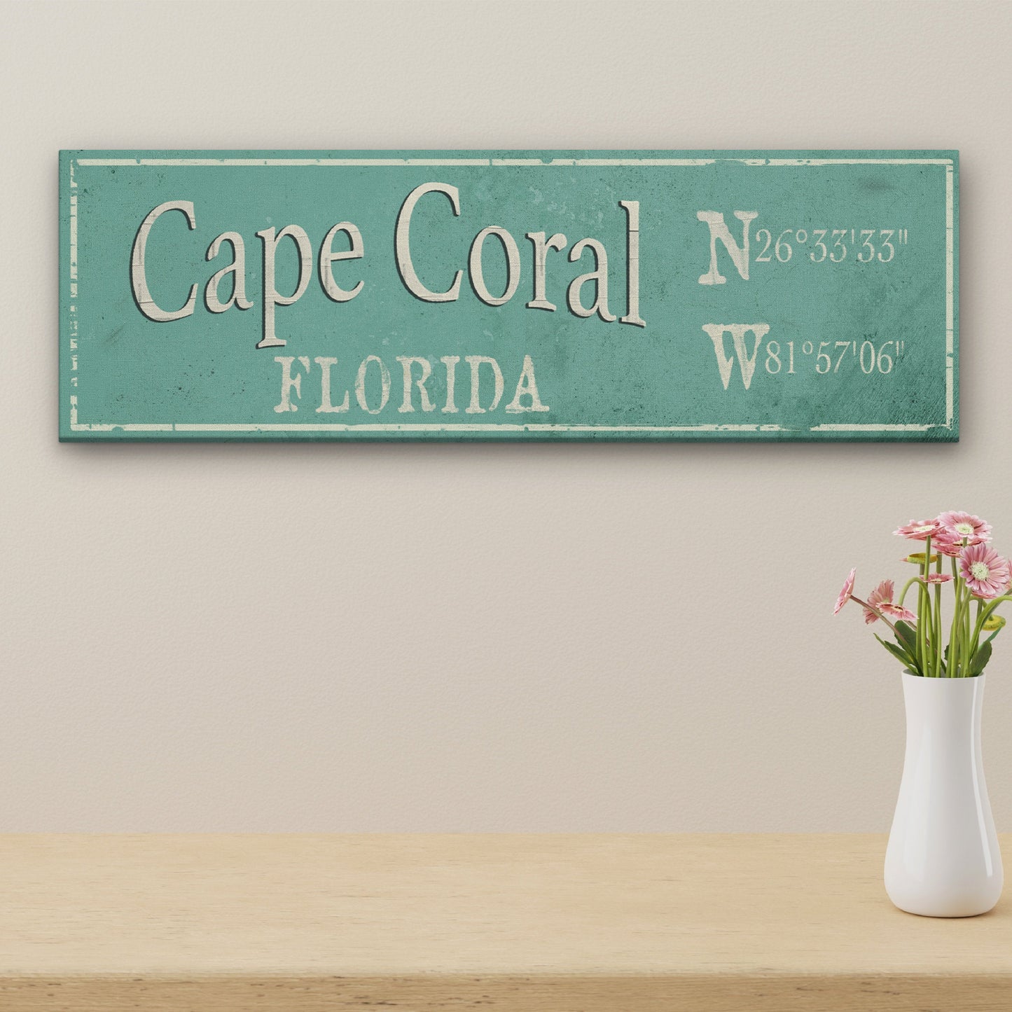 Rustic City Canvas Sign