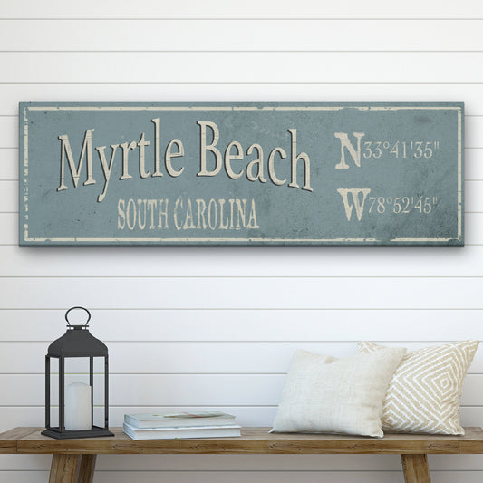 Rustic City Canvas Sign