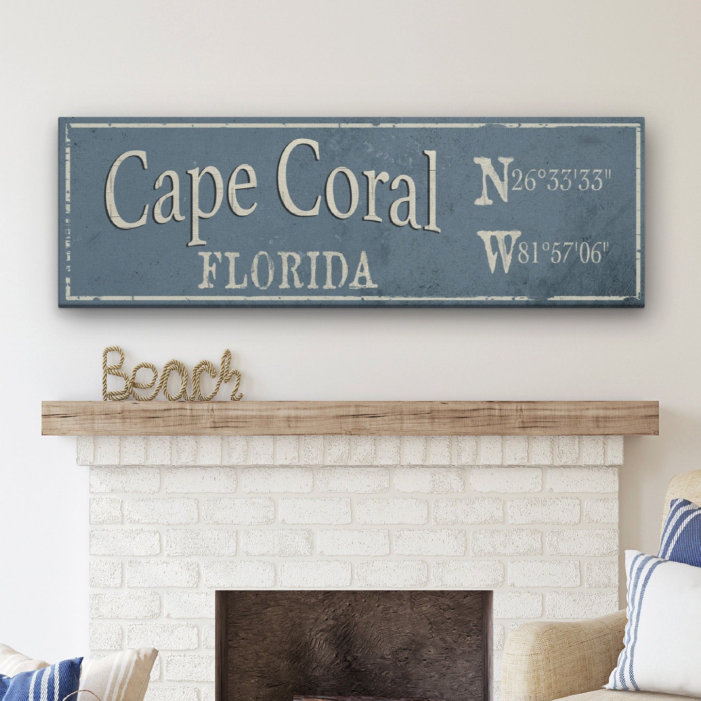 Rustic City Canvas Sign