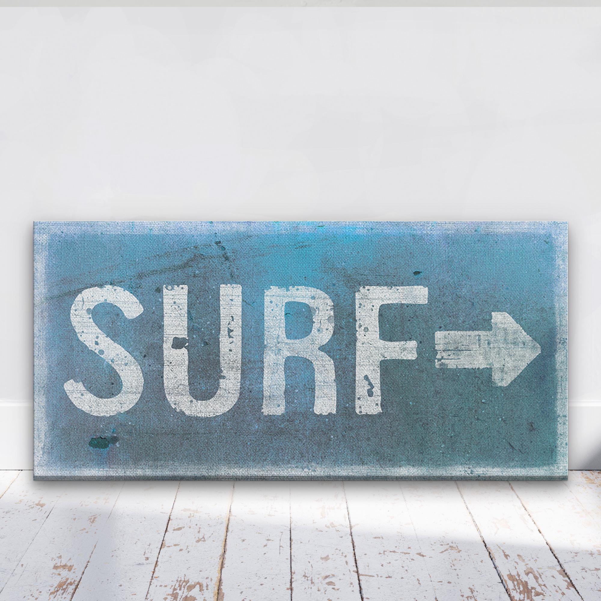 Distressed Surf Sign - Surf Shack Canvas Sign