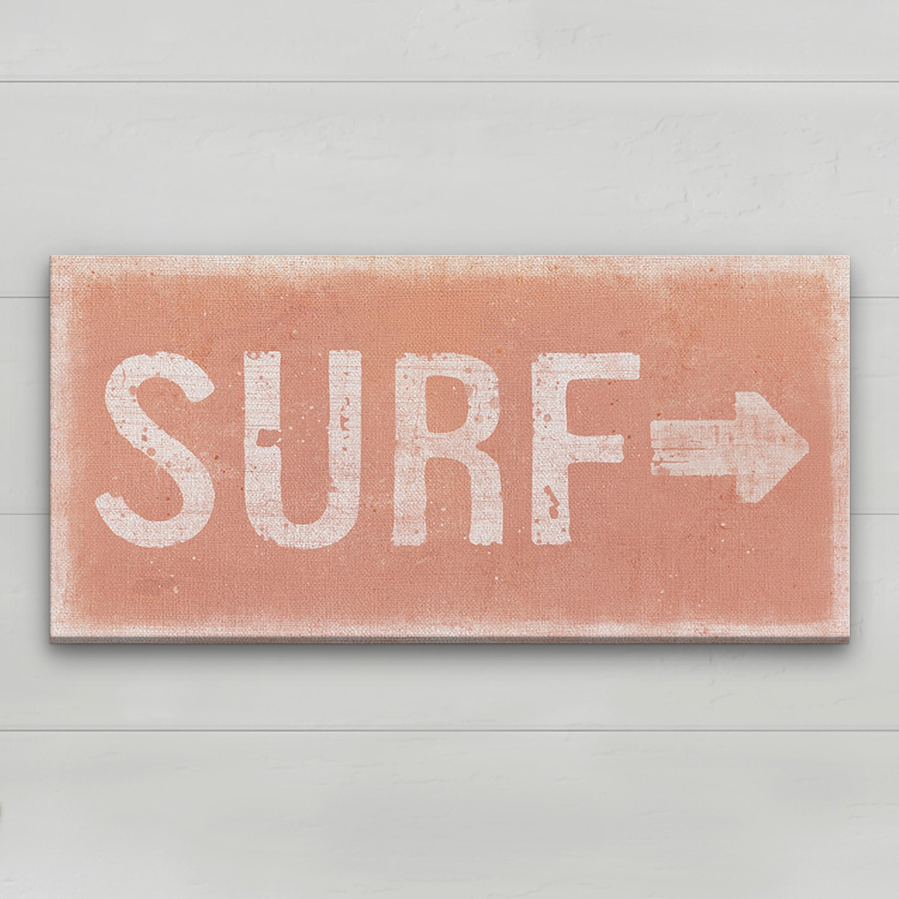 Distressed Surf Sign - Surf Shack Canvas Sign