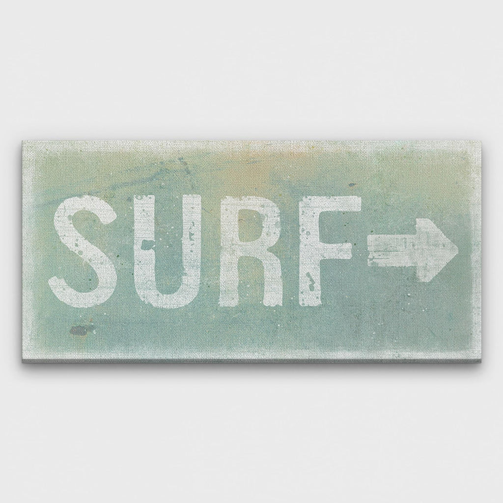 Distressed Surf Sign - Surf Shack Canvas Sign