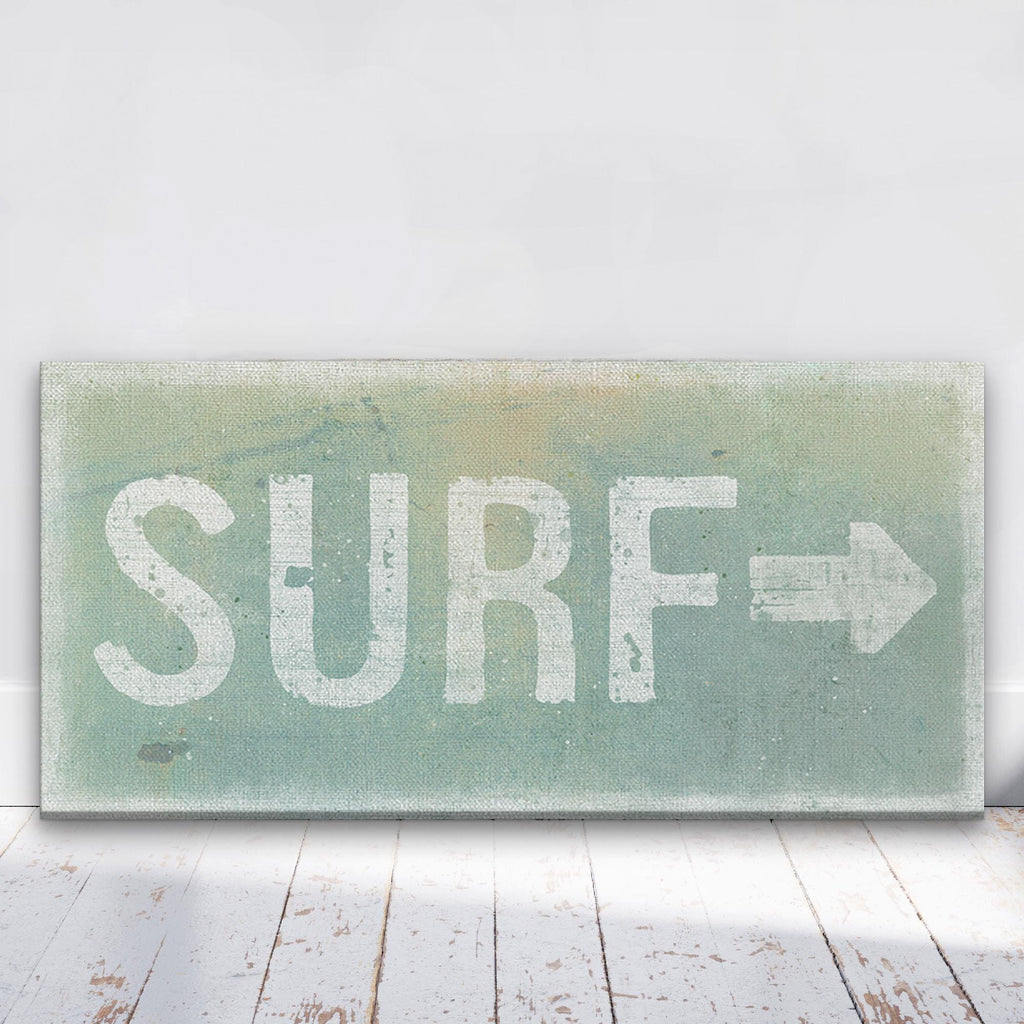 Distressed Surf Sign - Surf Shack Canvas Sign