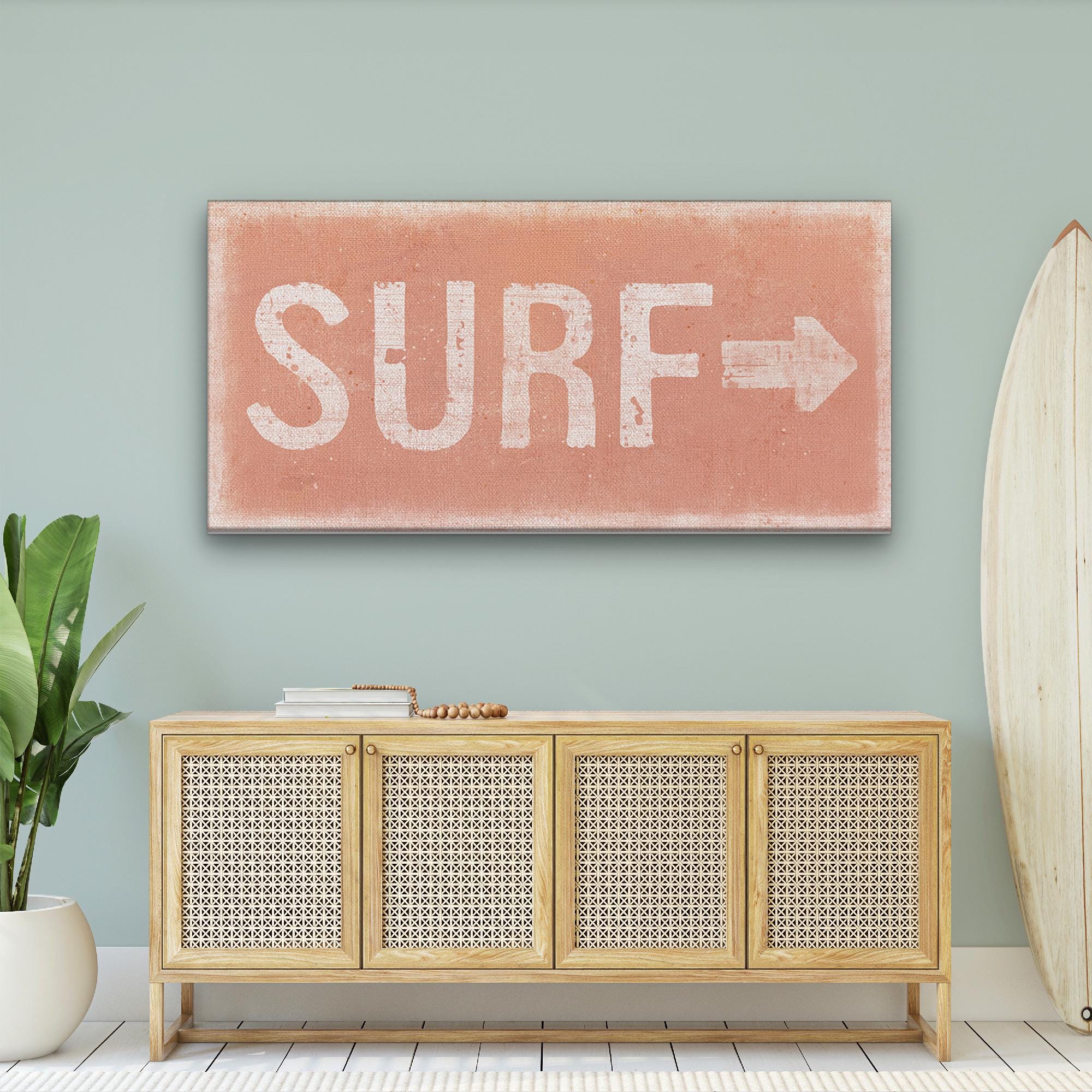 Distressed Surf Sign - Surf Shack Canvas Sign