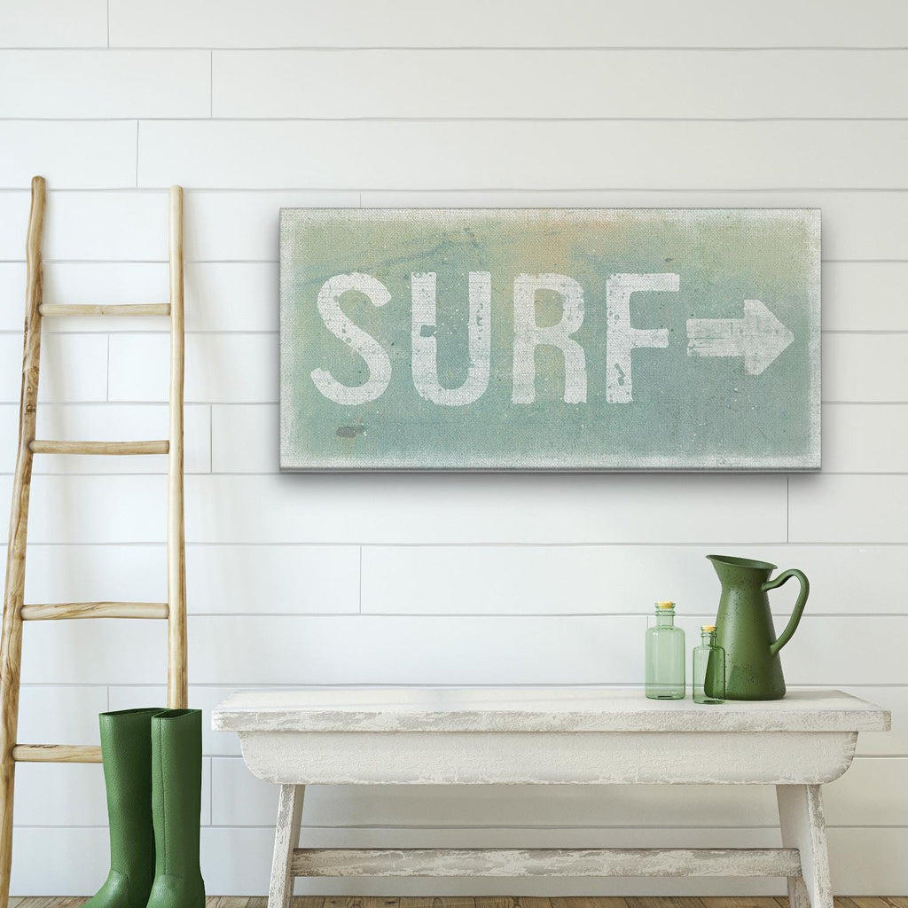 Distressed Surf Sign - Surf Shack Canvas Sign