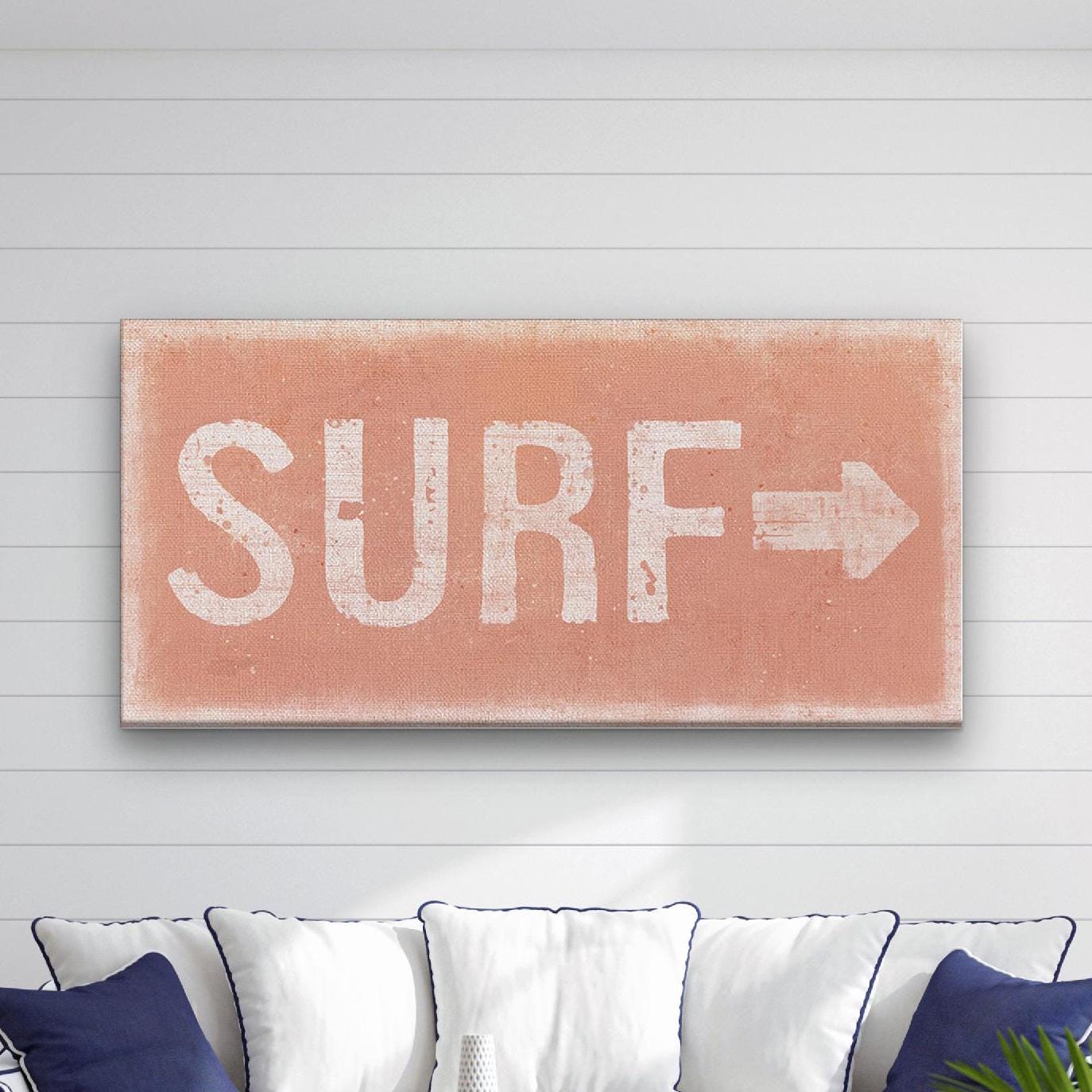 Distressed Surf Sign - Surf Shack Canvas Sign