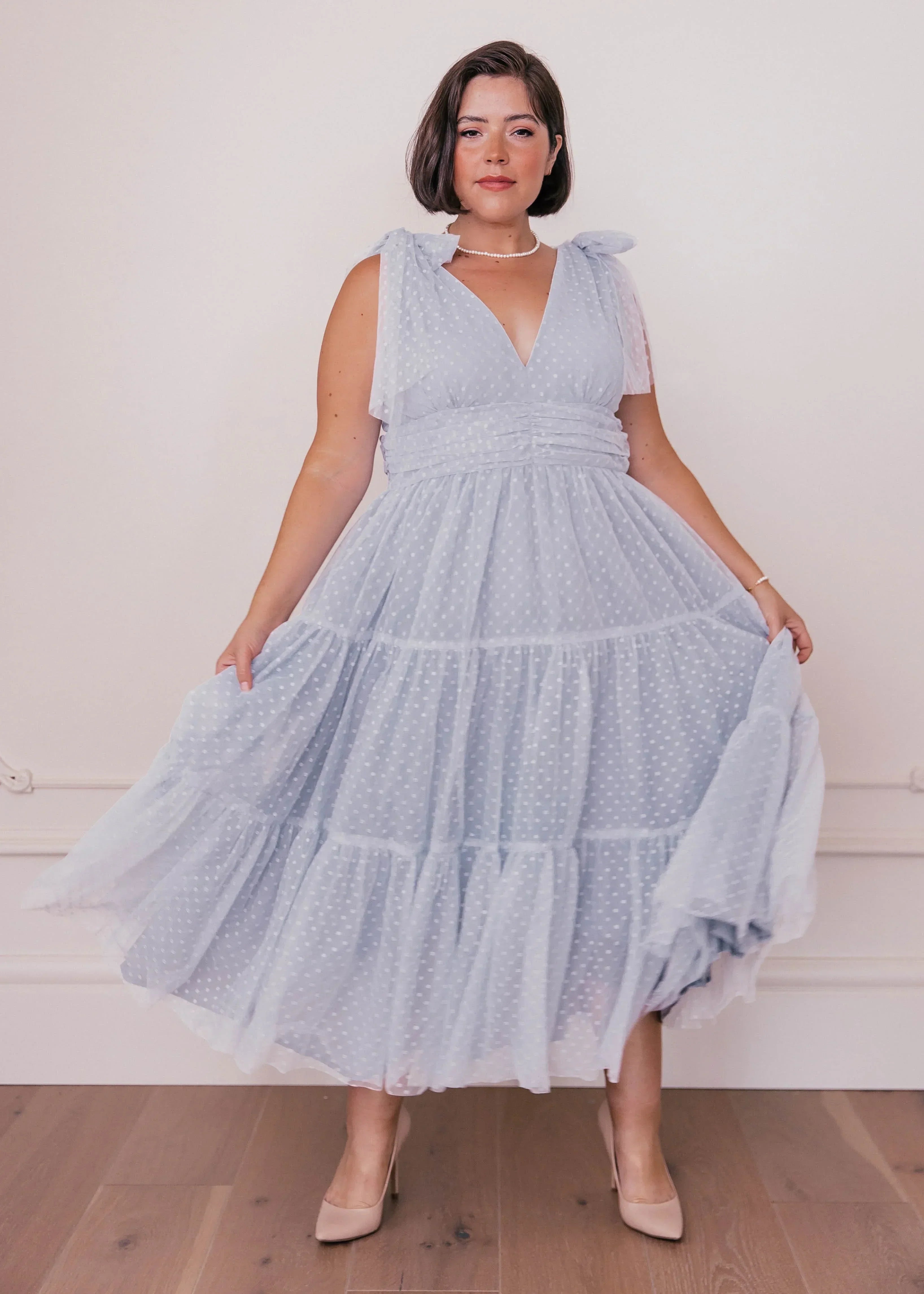 Jeanne Dress Dusty Blue