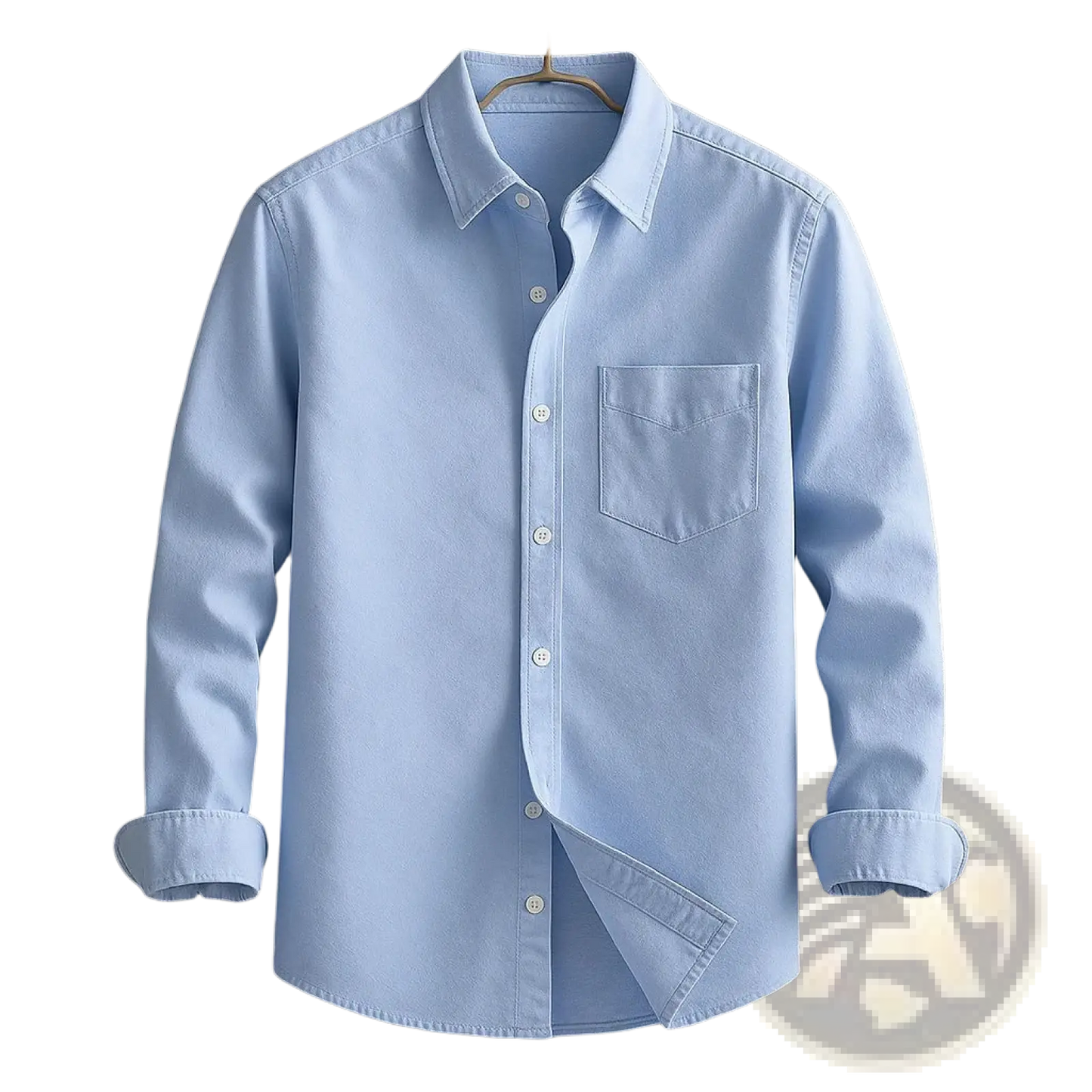 Men's Relaxed Fit Long Sleeve Cotton Linen Shirt
