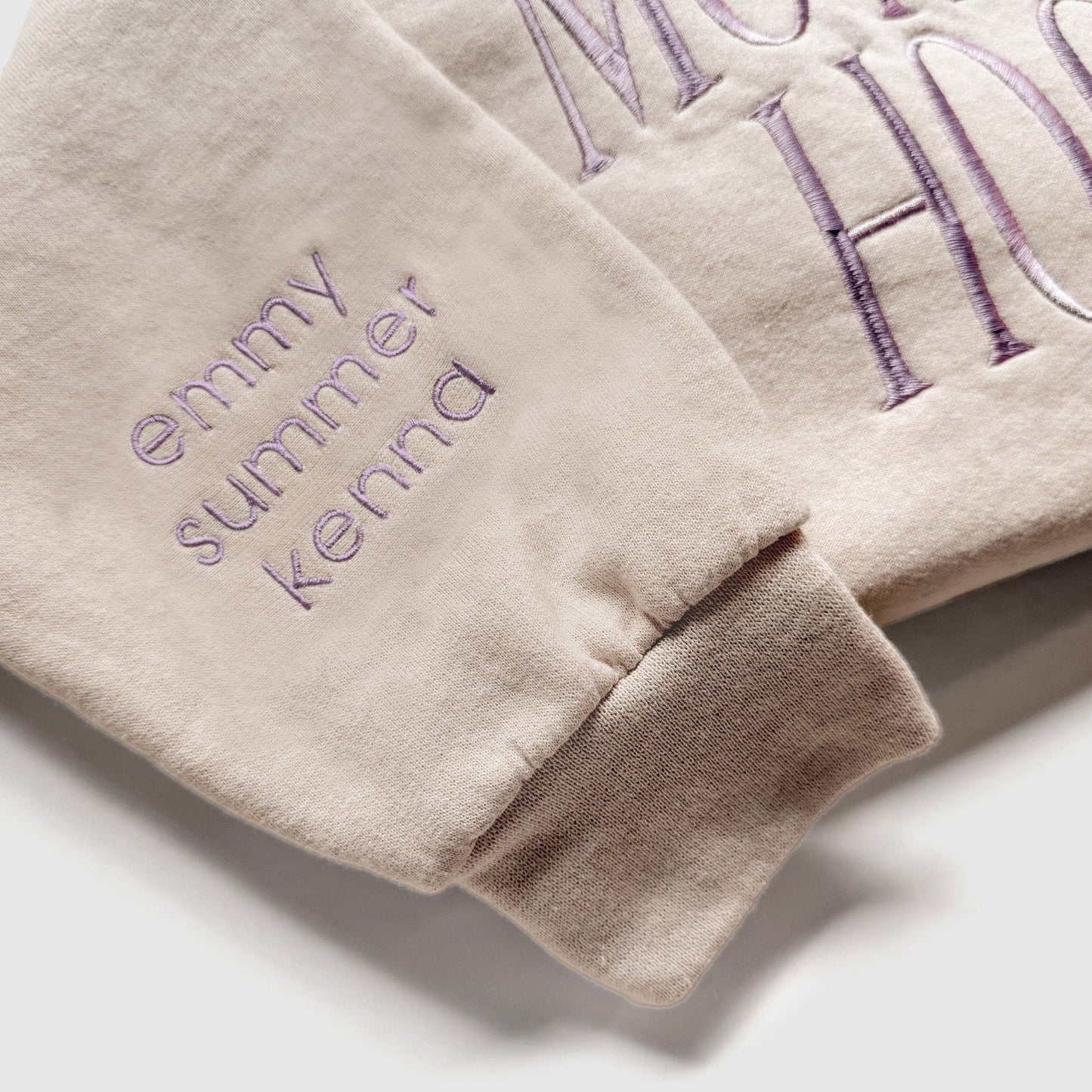 Motherhood Embroidered Sweatshirt | Minimalist Mom Crewneck
