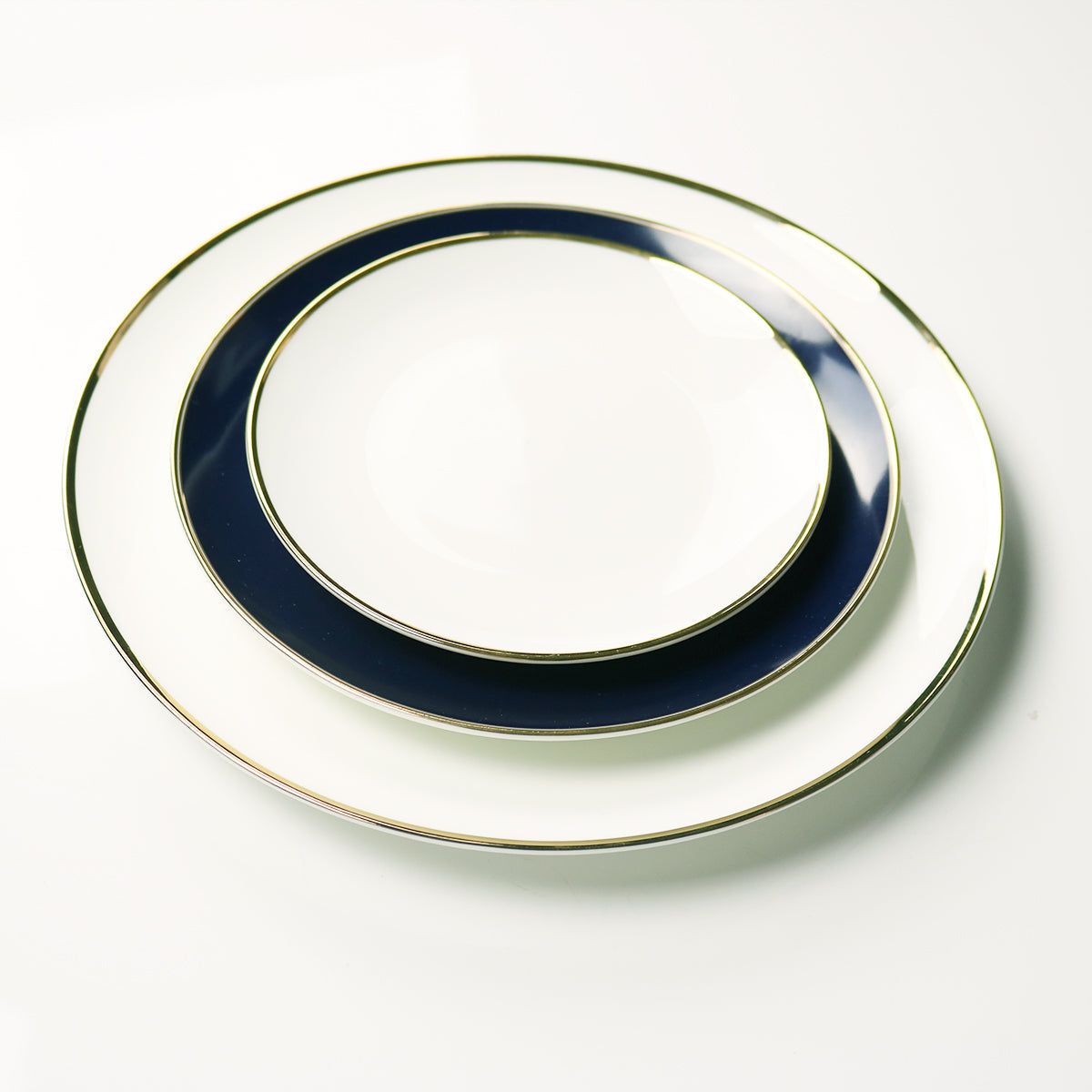 New Sapphire Blue Jewel Salad Plate- Set of 4