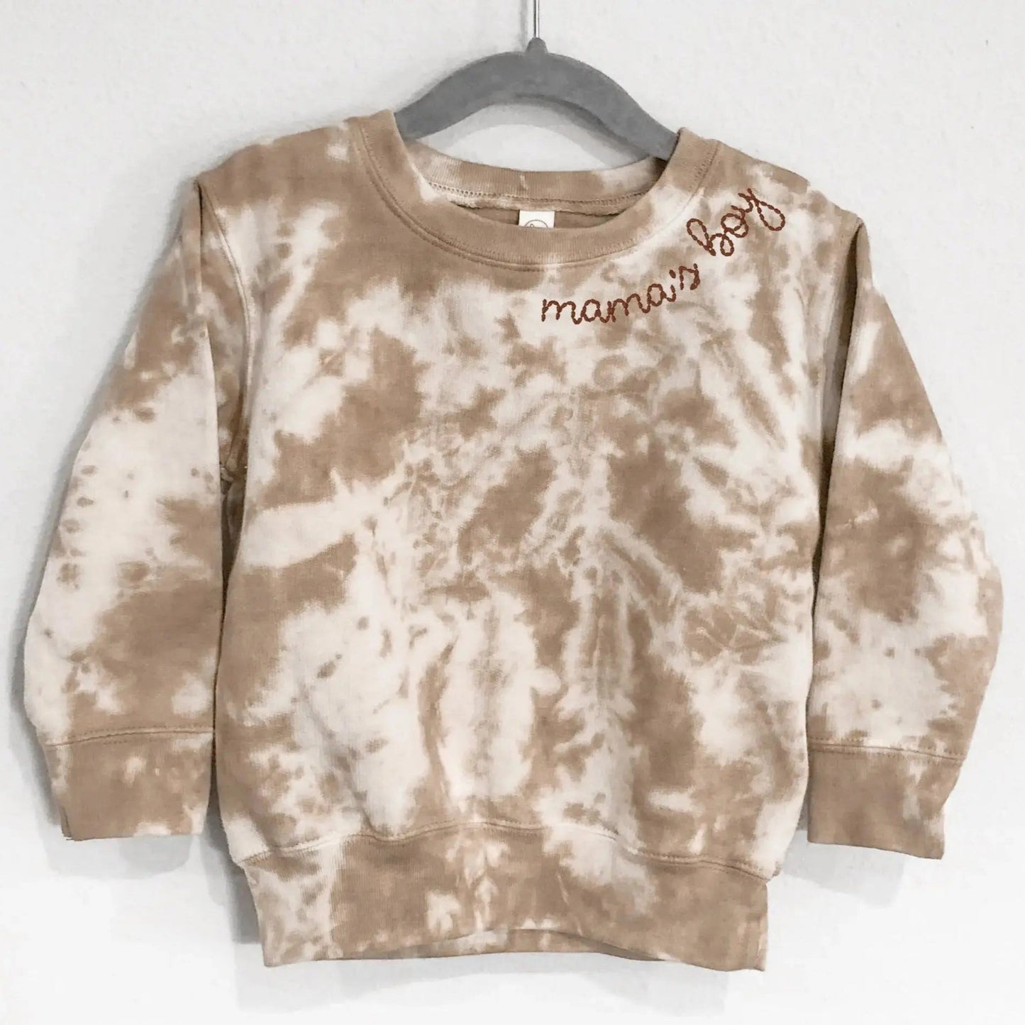 Custom Neckline Embroidered Matching Tie Dye Sweatshirts