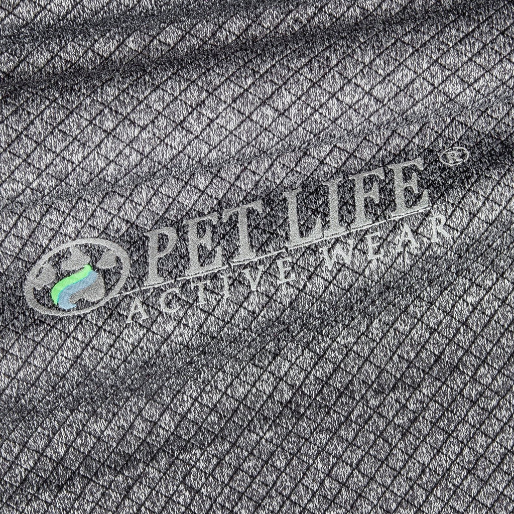Pet Life ® Active 'Fur-Flex' Stretch and Quick-Dry Anti-Odor Fitness Yoga Dog Polo T-Shirt