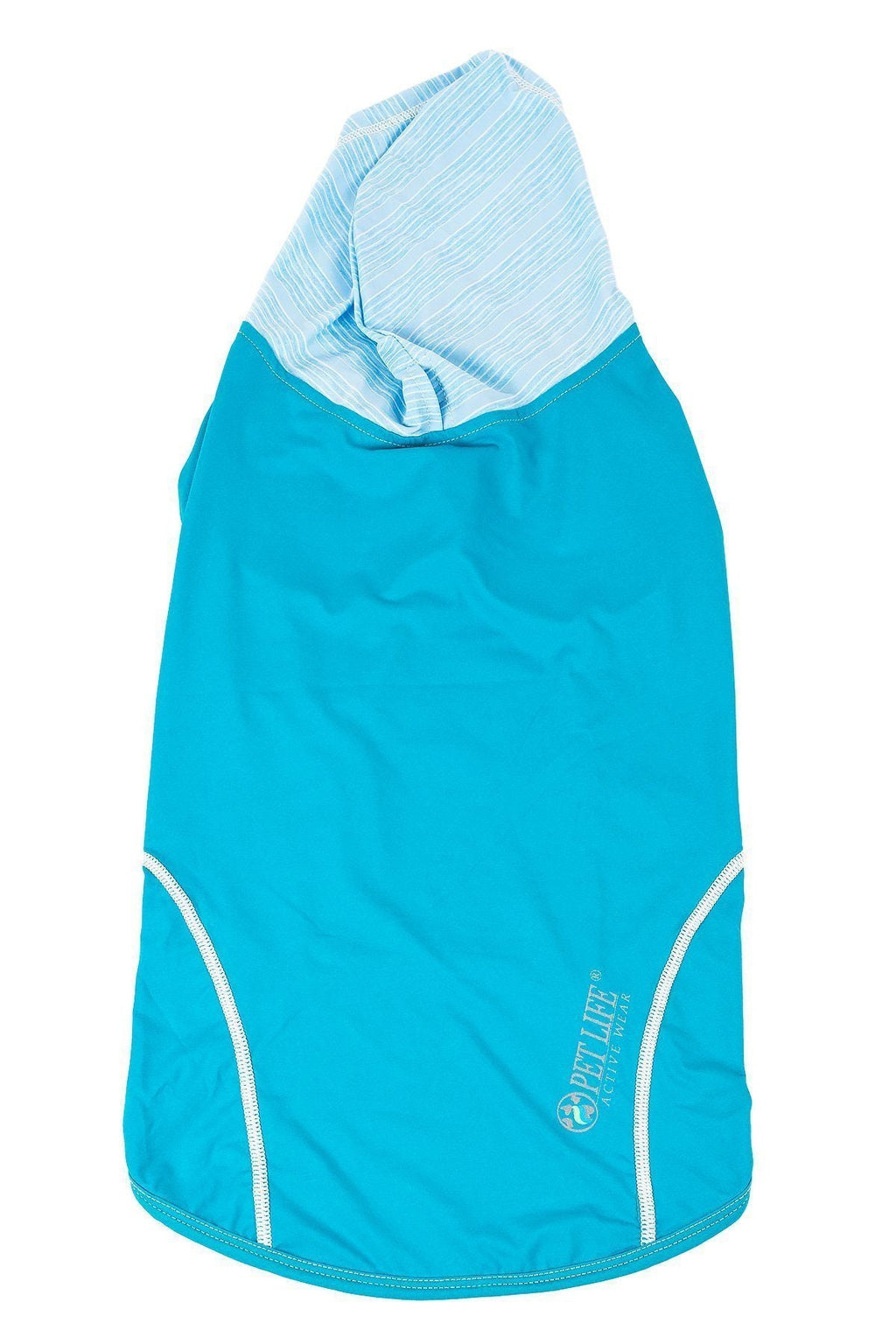 Pet Life ® Active 'Pull-Rover' 4-Way Stretch Sleeveless Fitness Yoga Dog T-Shirt Hoodie