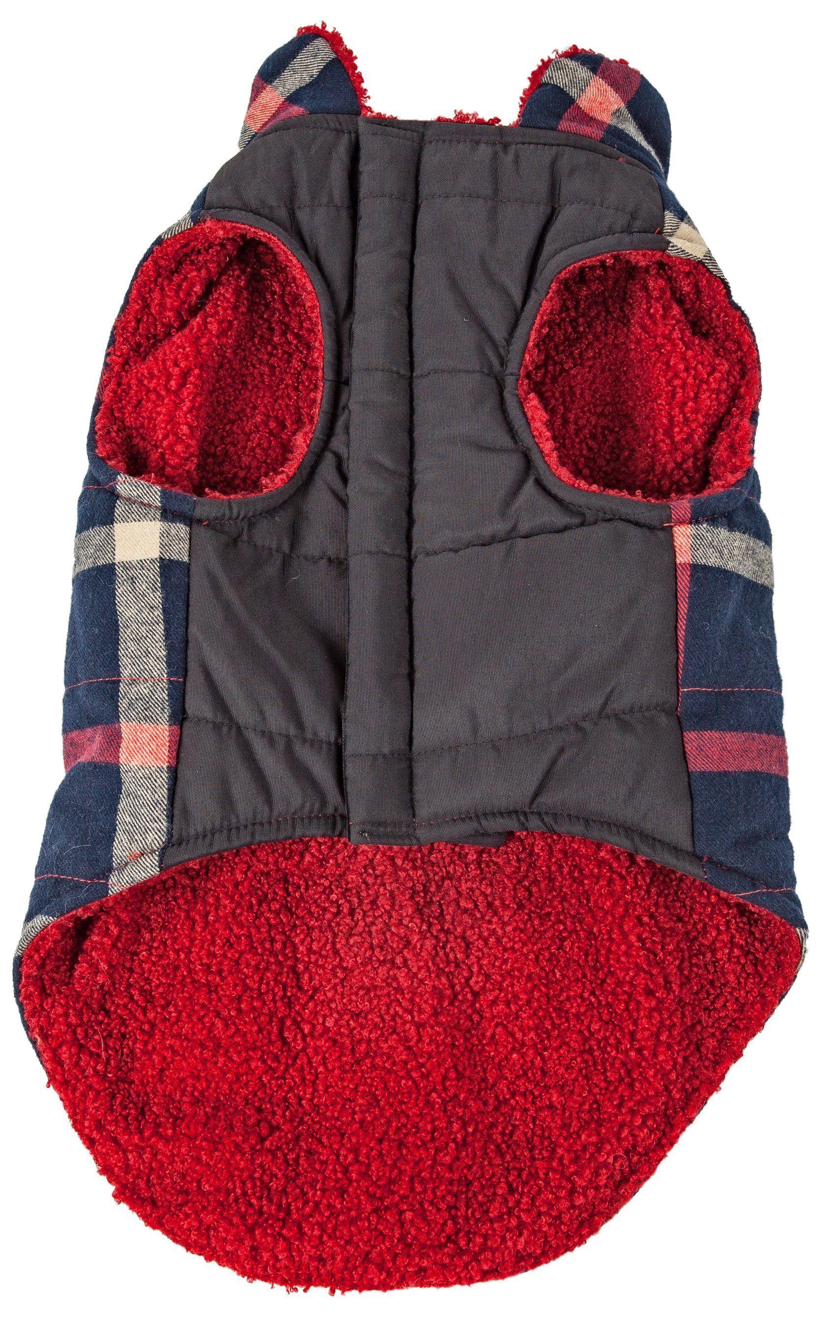 Pet Life ® 'Allegiance' Classical Insulated Plaid Fashion Dog Jacket