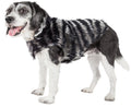 Pet Life ® Luxe 'Chauffurry' Zebra Patterned Designer Mink Fur Dog Coat