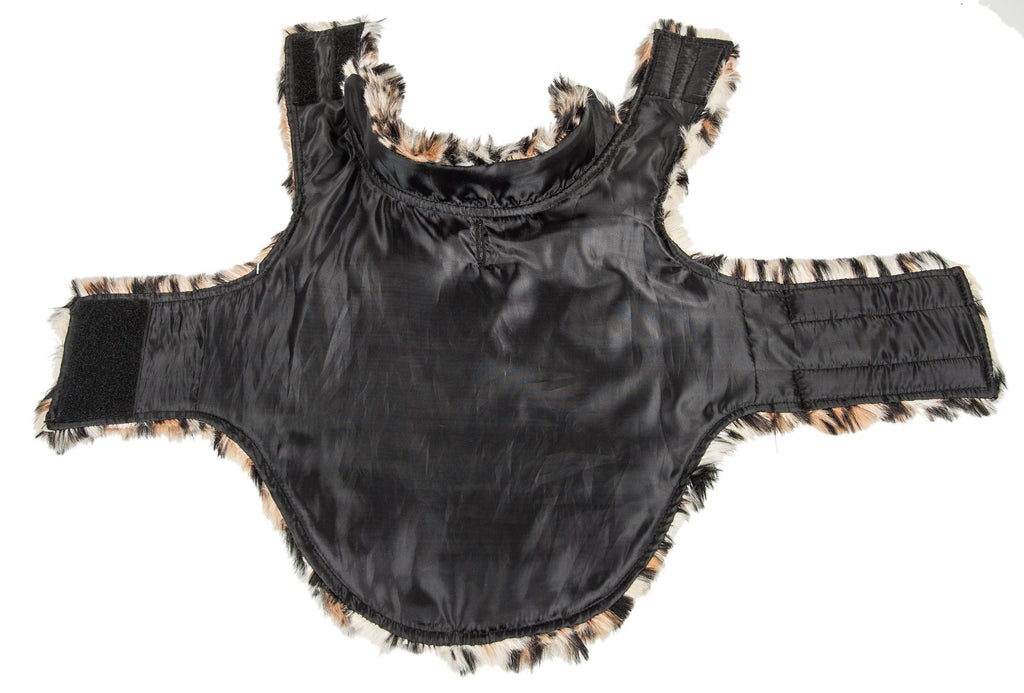 Pet Life ® Luxe 'Poocheetah' Cheetah-Spotted Designer Mink Fur Dog Coat