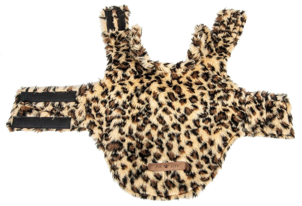 Pet Life ® Luxe 'Poocheetah' Cheetah-Spotted Designer Mink Fur Dog Coat