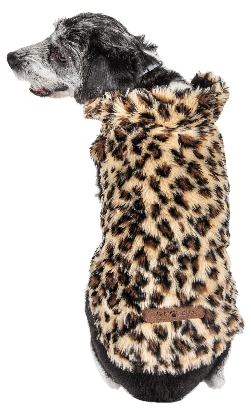 Pet Life ® Luxe 'Poocheetah' Cheetah-Spotted Designer Mink Fur Dog Coat