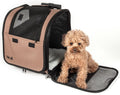 Pet Life ® 'Pawdon Me' Wheeled Airline Approved Travel Collapsible Pet Dog Carrier