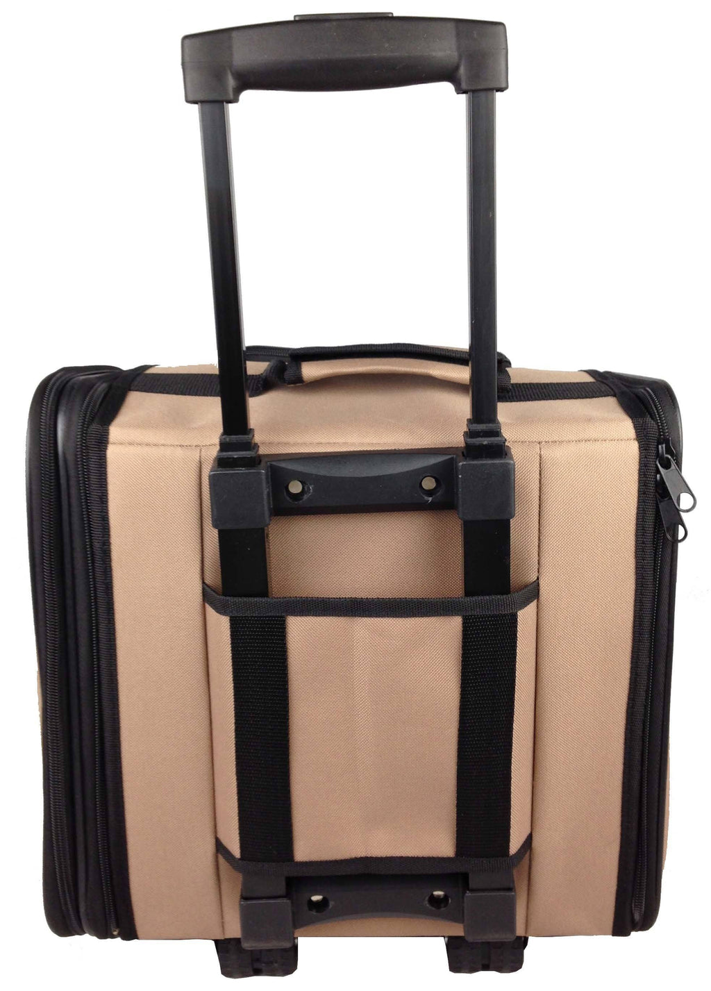 Pet Life ® 'Pawdon Me' Wheeled Airline Approved Travel Collapsible Pet Dog Carrier