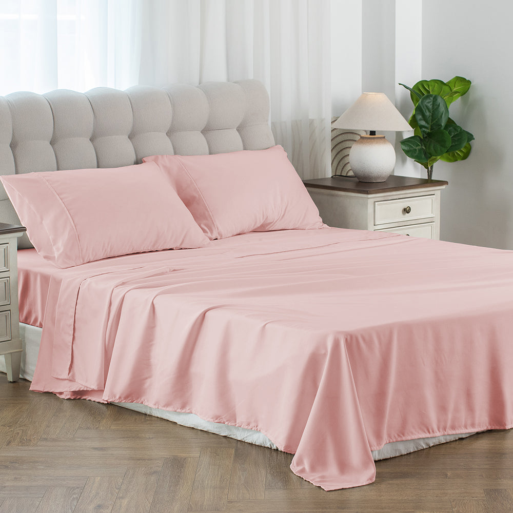 Kasentex Spring Soft Sheet Bedding Set in Deep Pocket, Hypoallergenic and Breathable, Room Decor, Graduation Gifts