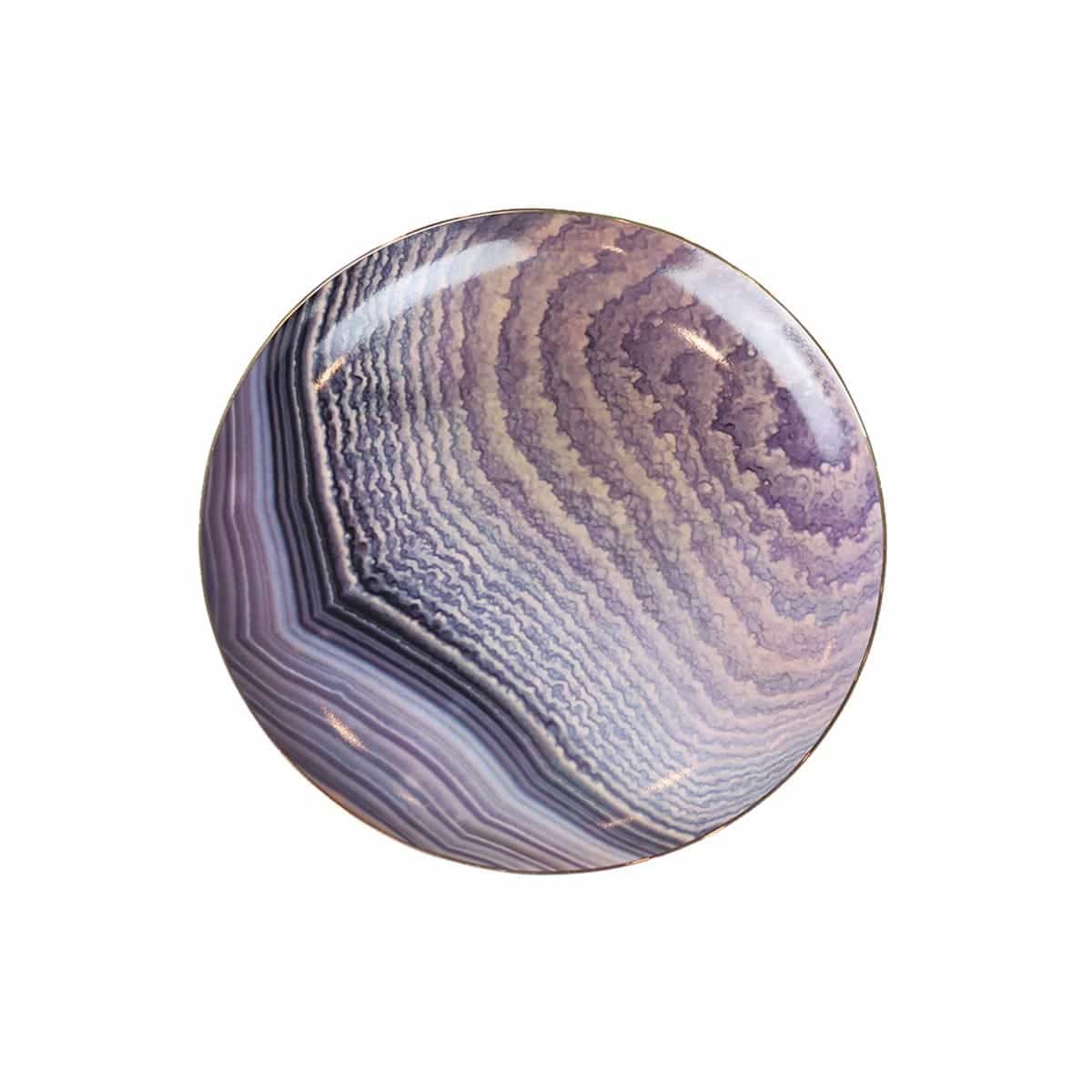 Amethyst Agate Plate-Set of 4