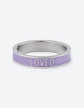 Anillo Lavanda Esmalte Loved