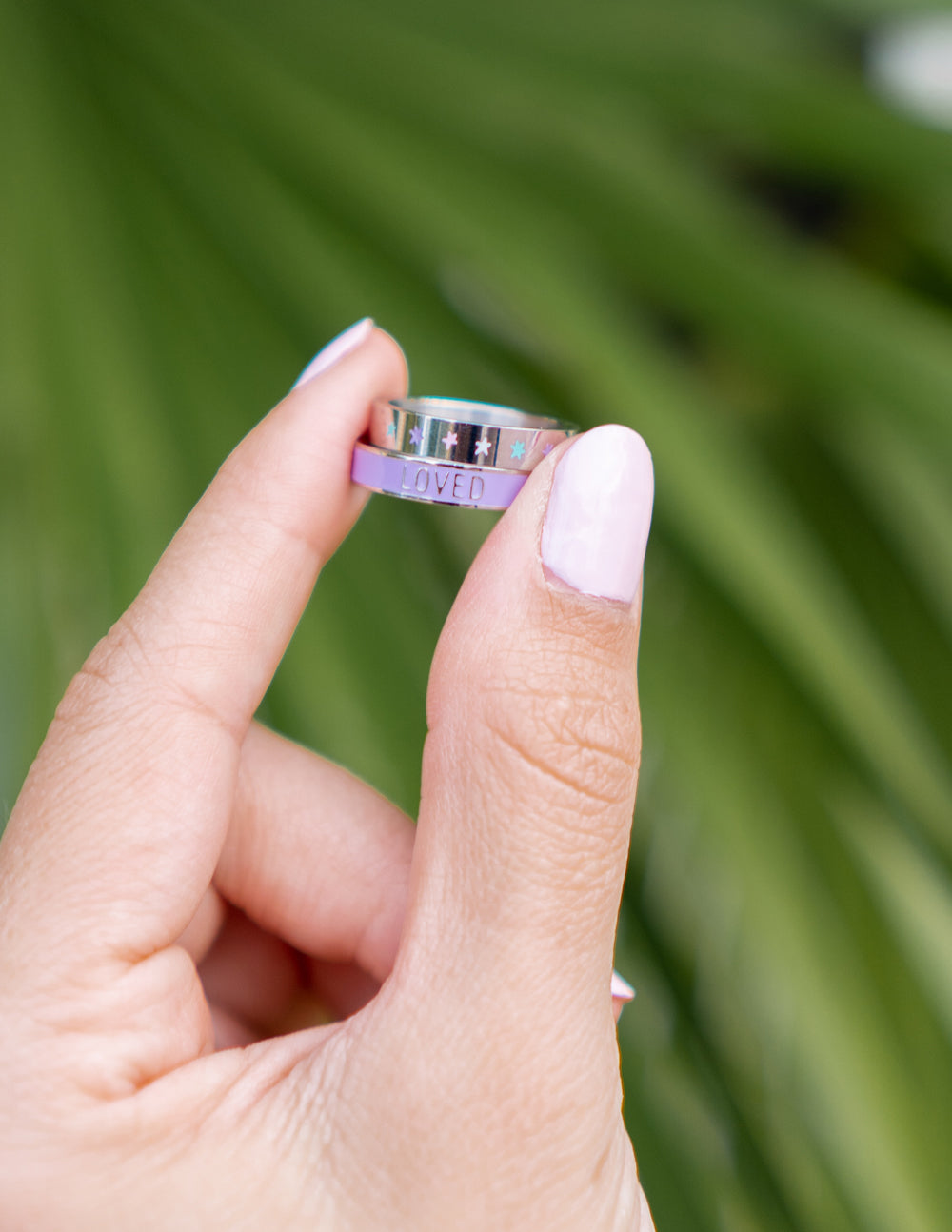 Anillo Lavanda Esmalte Loved