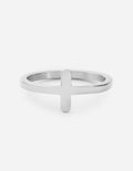 Anillo de plata con cruz