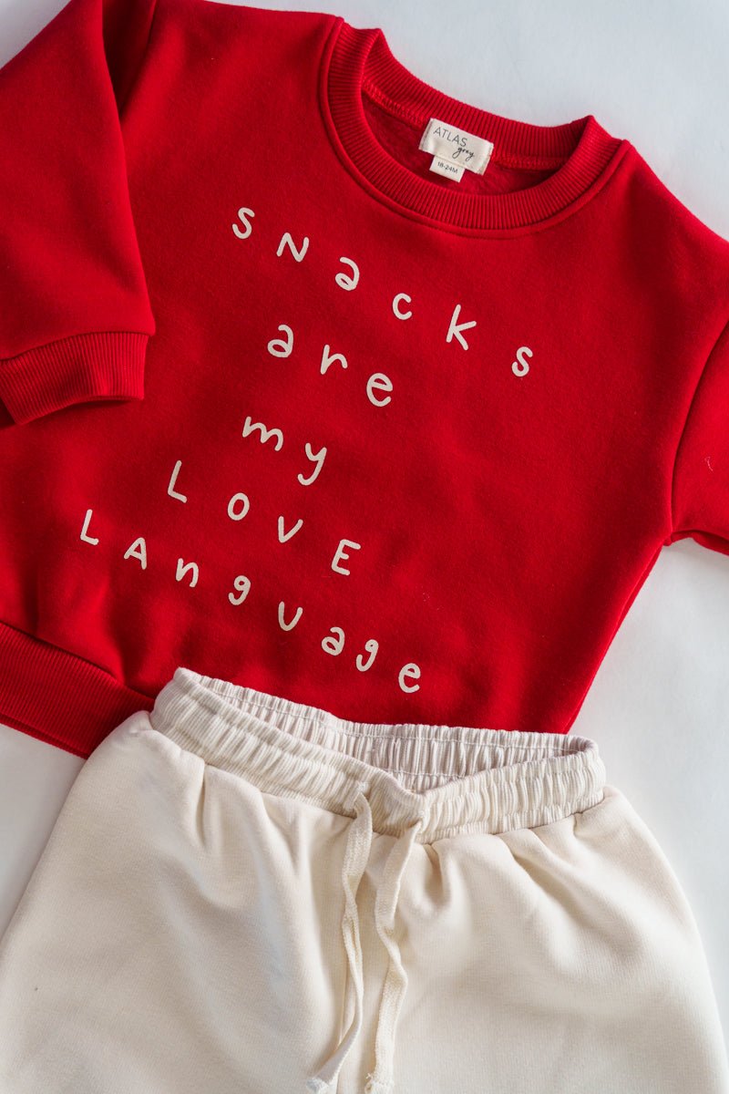 Snacks are my Love Language Crewneck