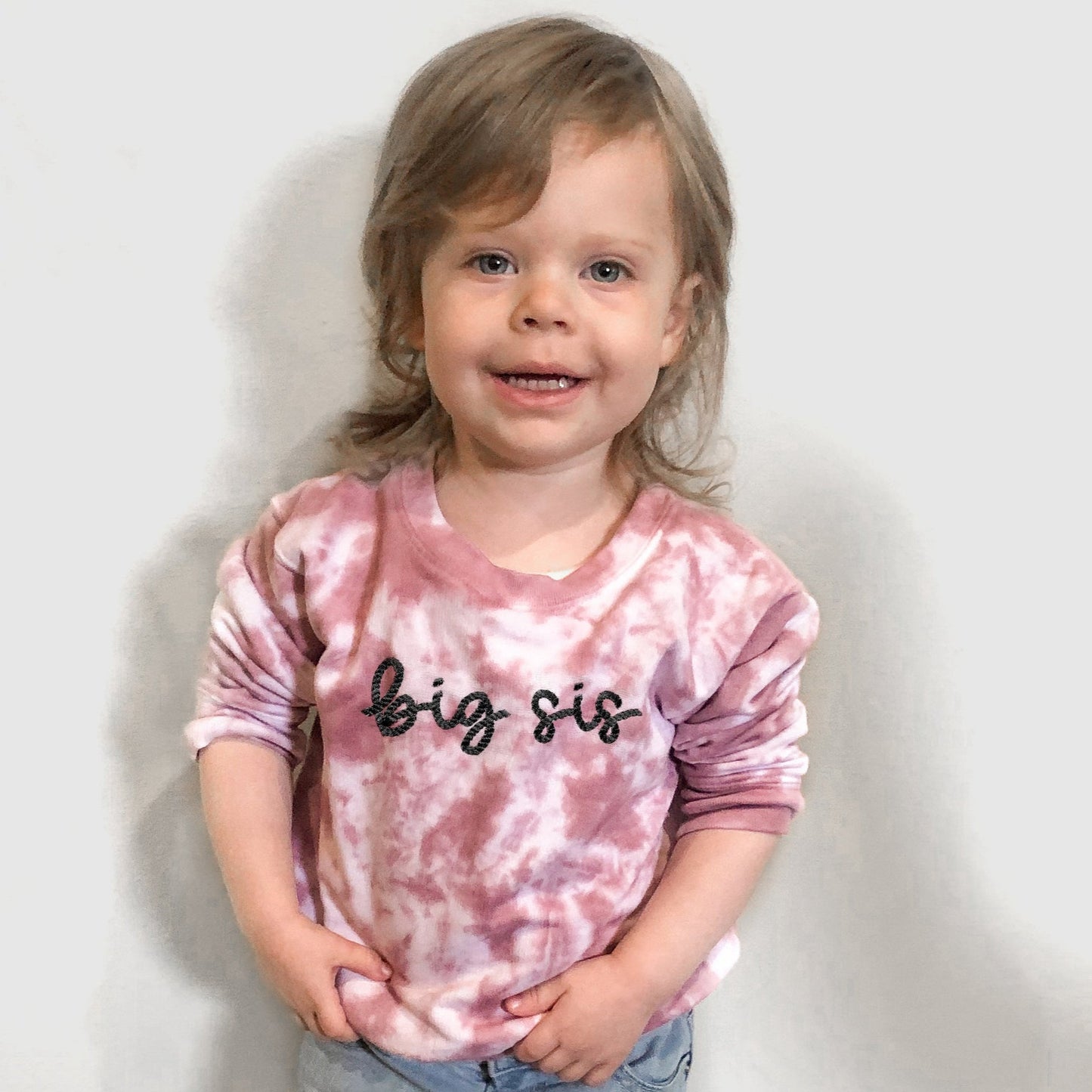 Custom Embroidered Tie-Dye Matching Sibling Outfits