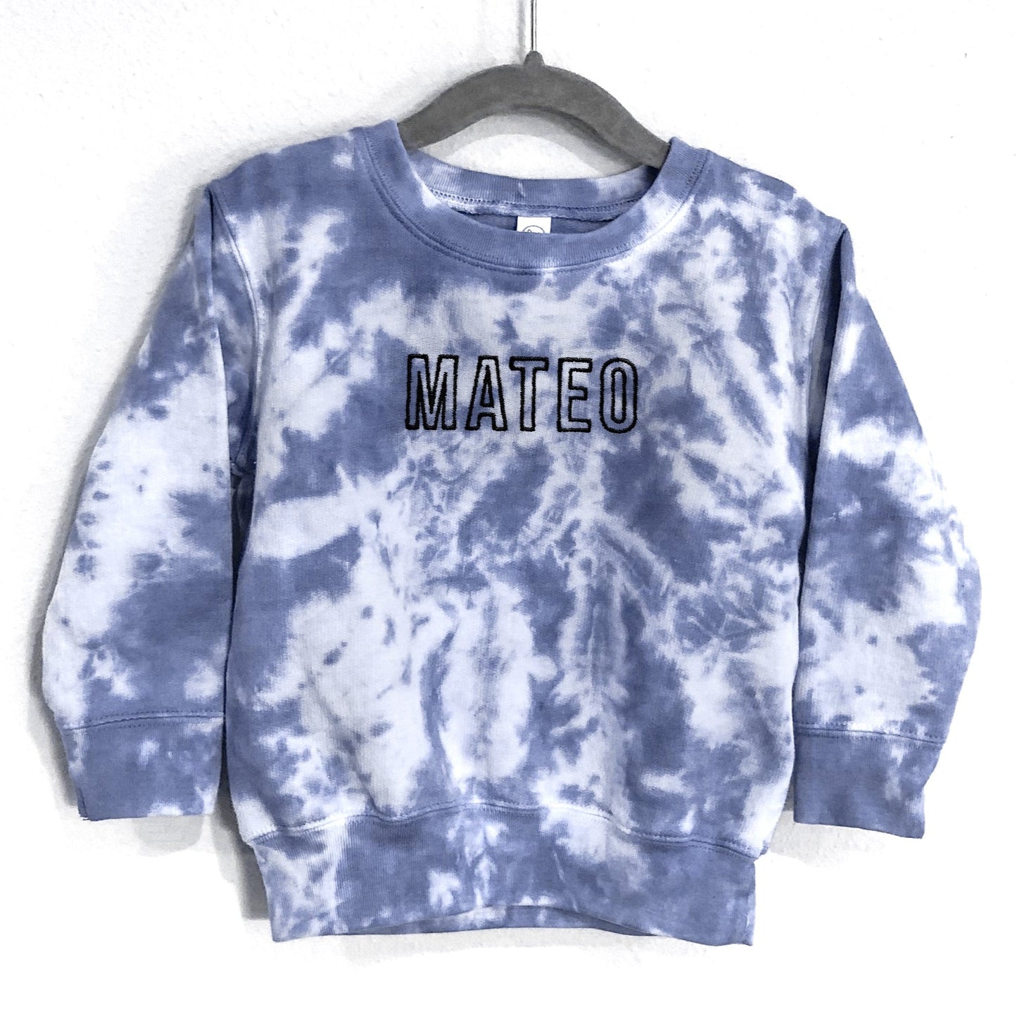 Personalized Tie-Dye Kids Sweatshirt With Name