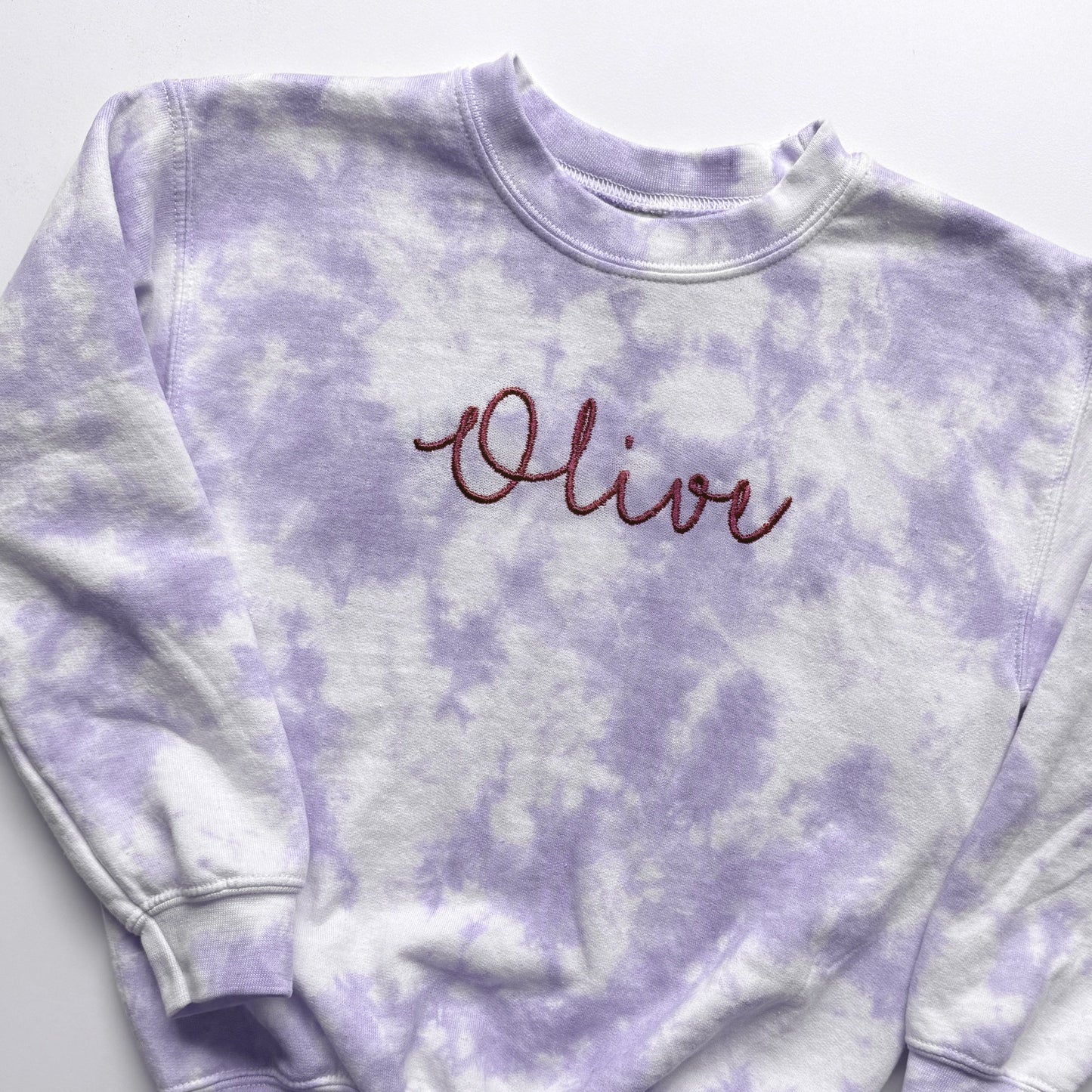 Personalized Tie-Dye Kids Sweatshirt With Name
