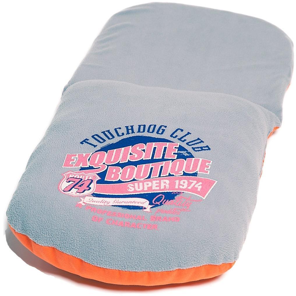 Touchdog ® 'Active-Play' Vintage Emblem Panoramic Cat Bed w/ Teaser Toy