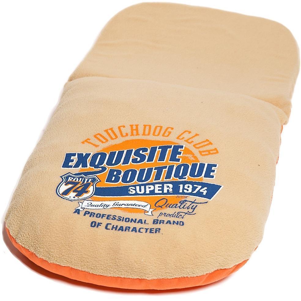 Touchdog ® 'Active-Play' Vintage Emblem Panoramic Cat Bed with Teaser Toy