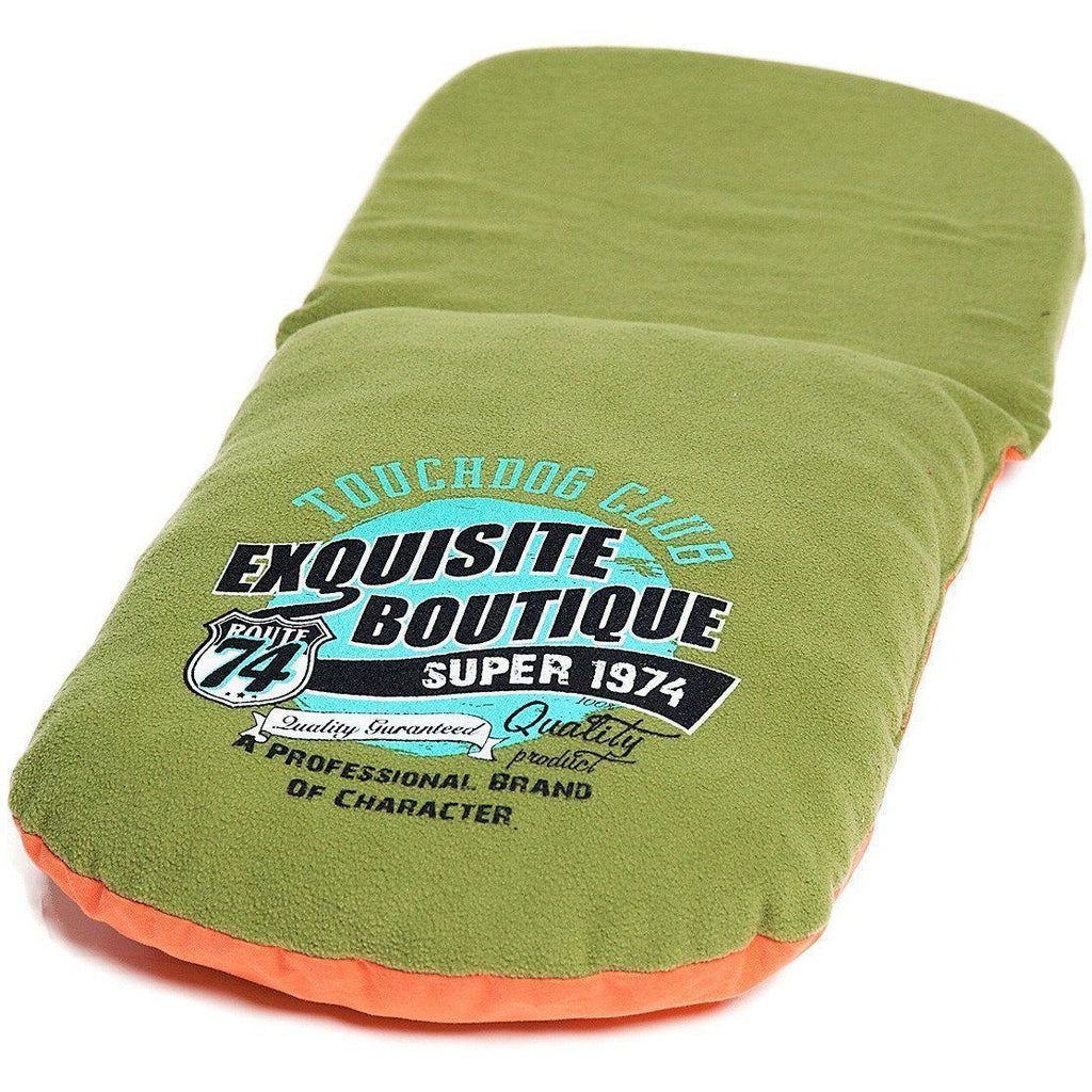 Touchdog ® 'Active-Play' Vintage Emblem Panoramic Cat Bed with Teaser Toy