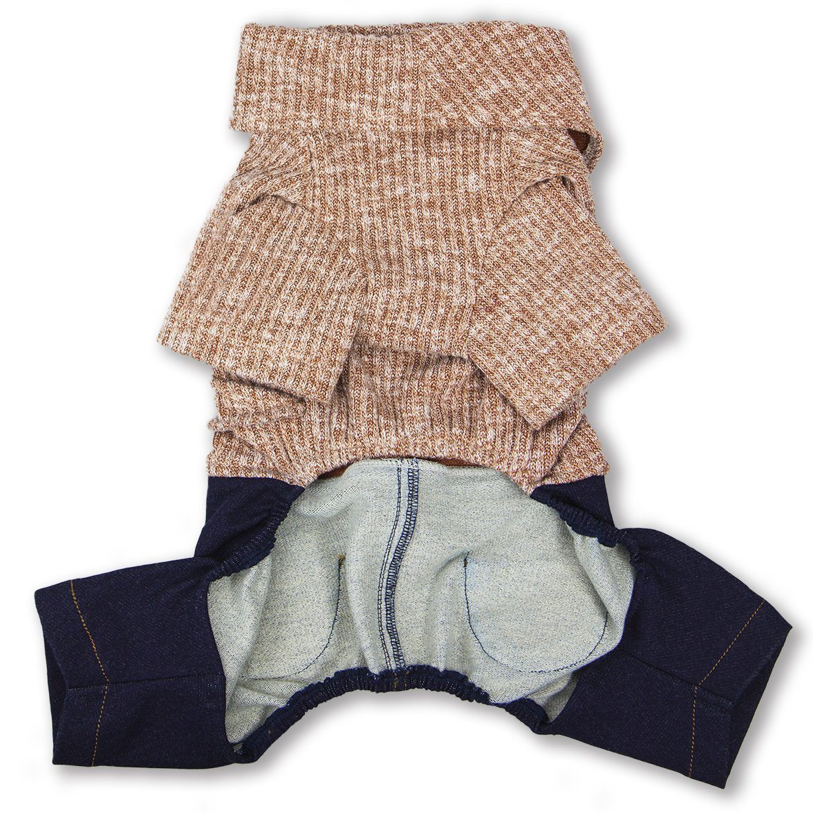 Touchdog Vogue Neck-Wrap Full Body Fashion Dog Sweater Outfit
